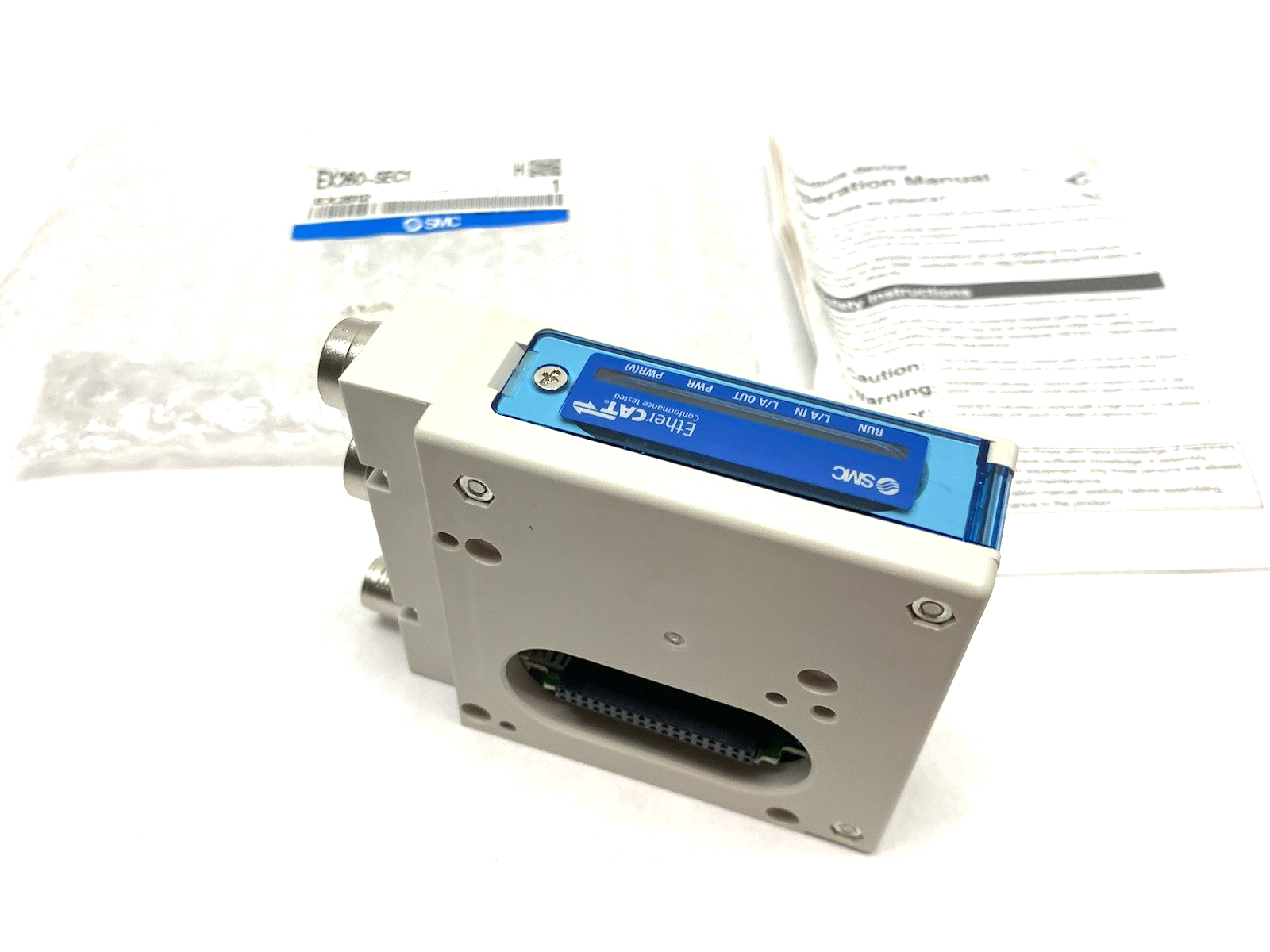 EX260-SEC1 | SMC EtherCAT Serial Interface Unit, Compact, 32 PNP - New Other - Maverick Industrial Sales