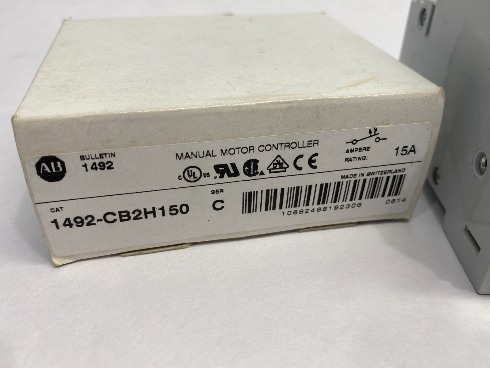 Allen Bradley 1492-CB2H150 Ser. C Manual Motor Controller Circuit Breaker 15A 2P - Maverick Industrial Sales