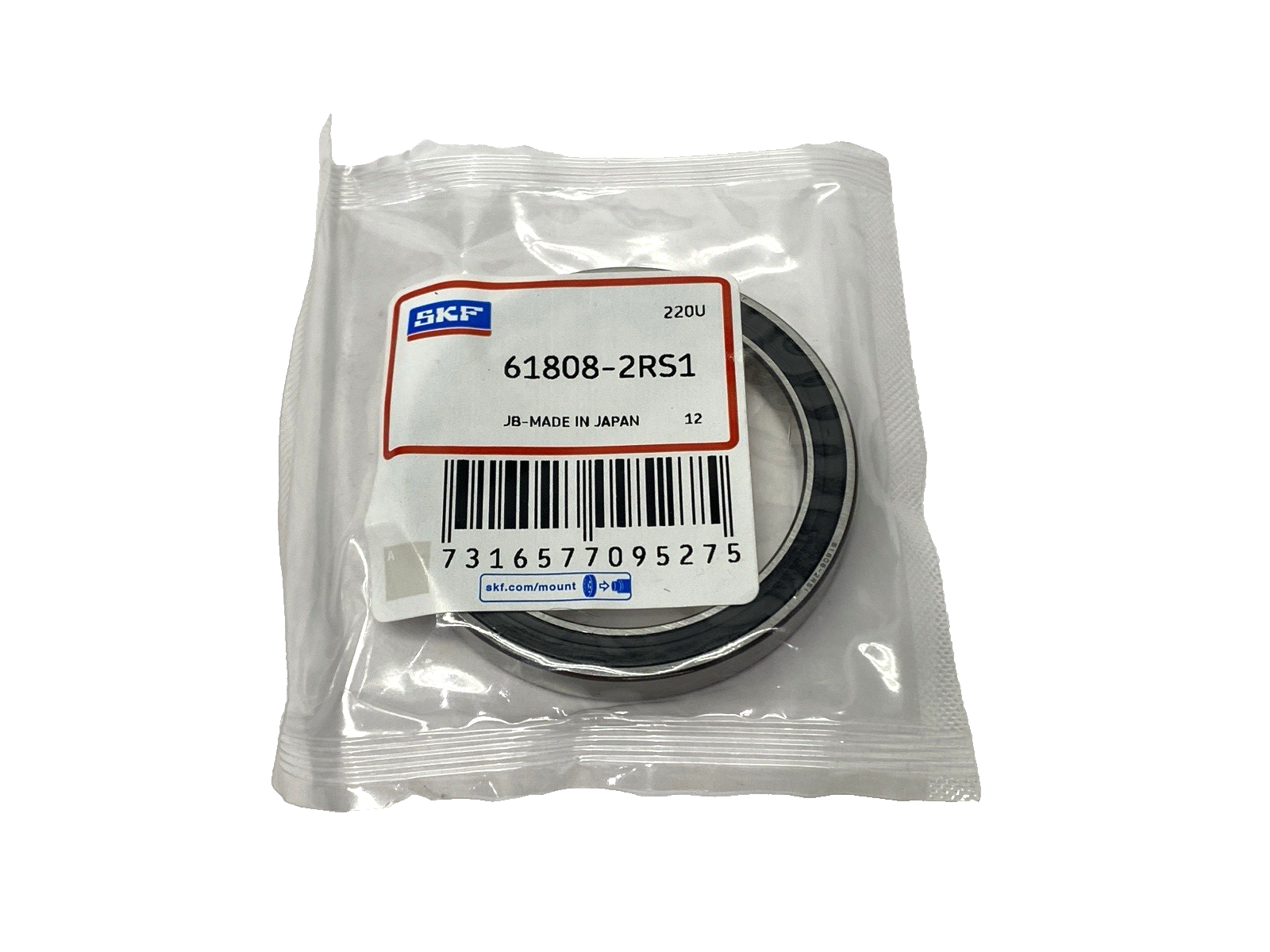 61808-2RS1 | SKF Single Row Deep Groove Ball Bearing - New - Maverick Industrial Sales