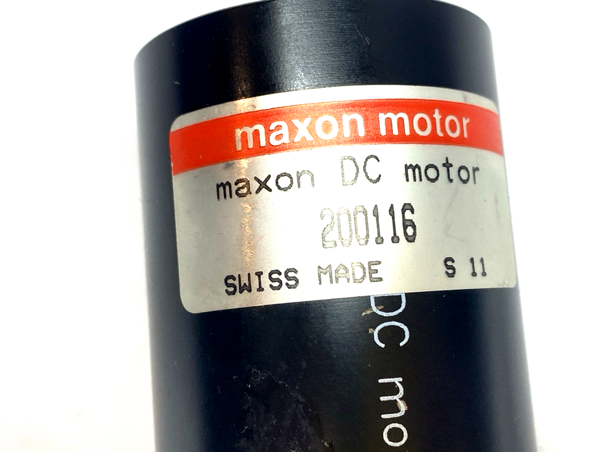 Maxon Motor 200116 DC Electric Motor 6mm Shaft 150W w/ HEDL 5540 Encoder - Maverick Industrial Sales