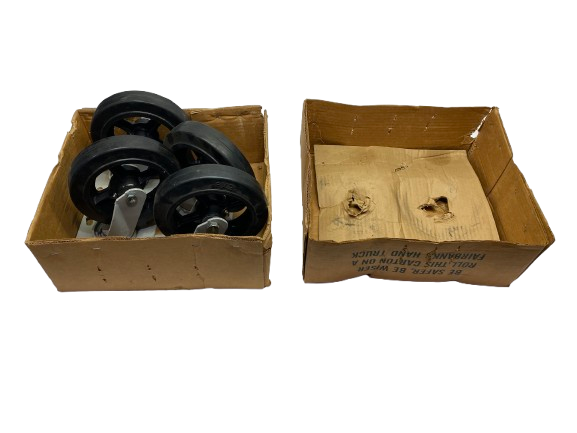 Fairbanks W26-8RT Top Plate Mount Swivel Caster 500lb Rubber 8" Dia PKG OF 4 - Maverick Industrial Sales