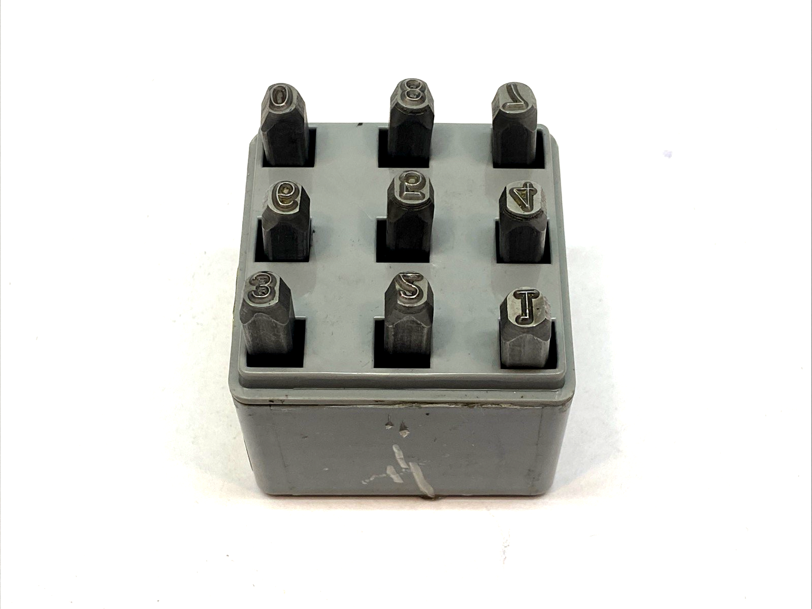 CH Hanson 21527 Number Steel Stamp Set 3/16" Hand Ground Numbers SET OF 9 - Maverick Industrial Sales