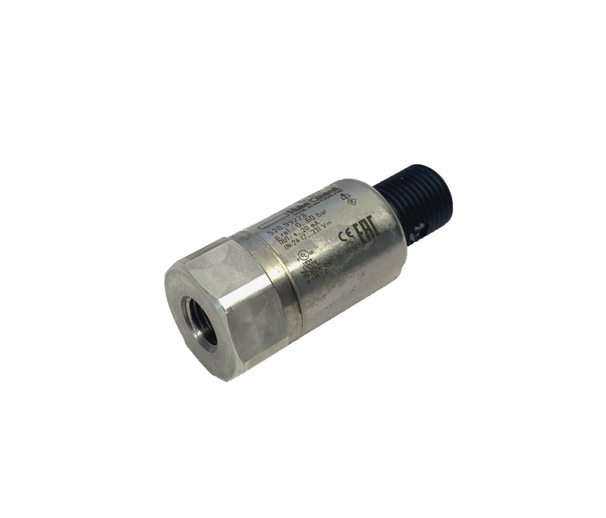 Huba Control 520.99228 Pressure Transmitter 0-60bar 7/16-20 UNF 60991801 - Maverick Industrial Sales