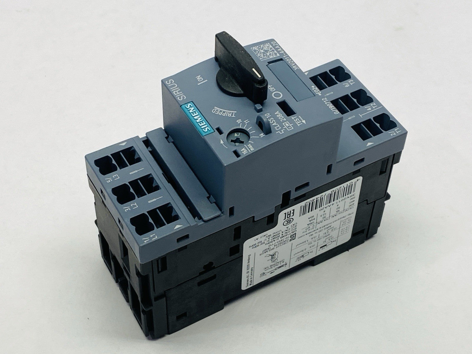 Siemens 3RV2011-4AA20 SIRIUS Motor Protector Circuit Breaker 10-16A 690V - Maverick Industrial Sales