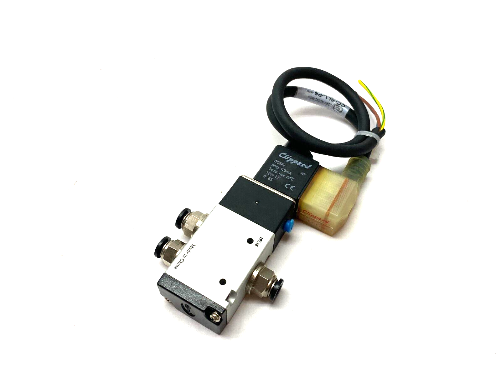 Clippard MME-32QES Maximatic Spring Return Solenoid Valve 3-Way 2-Pos - Maverick Industrial Sales