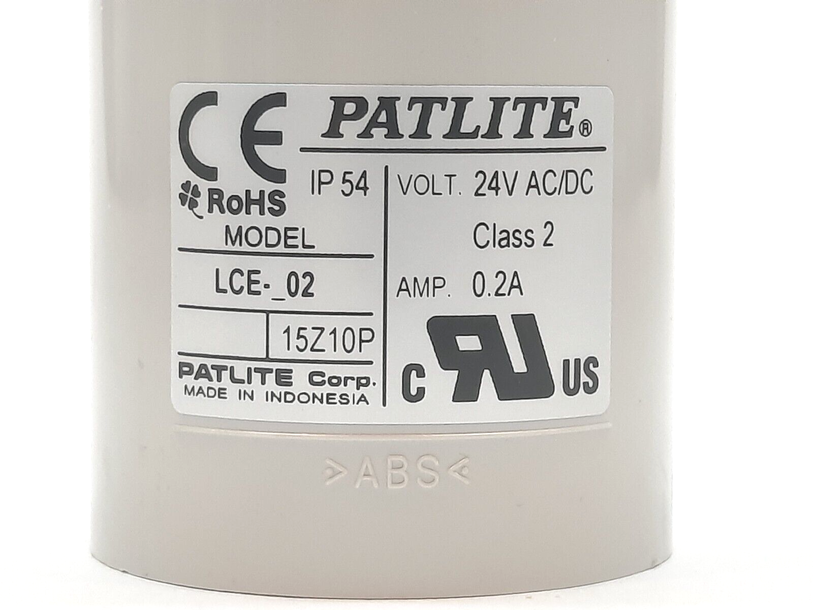 Patlite LCE-102-R Two Alarm Sound Signal Tower 24V AC/DC Red LED - Maverick Industrial Sales