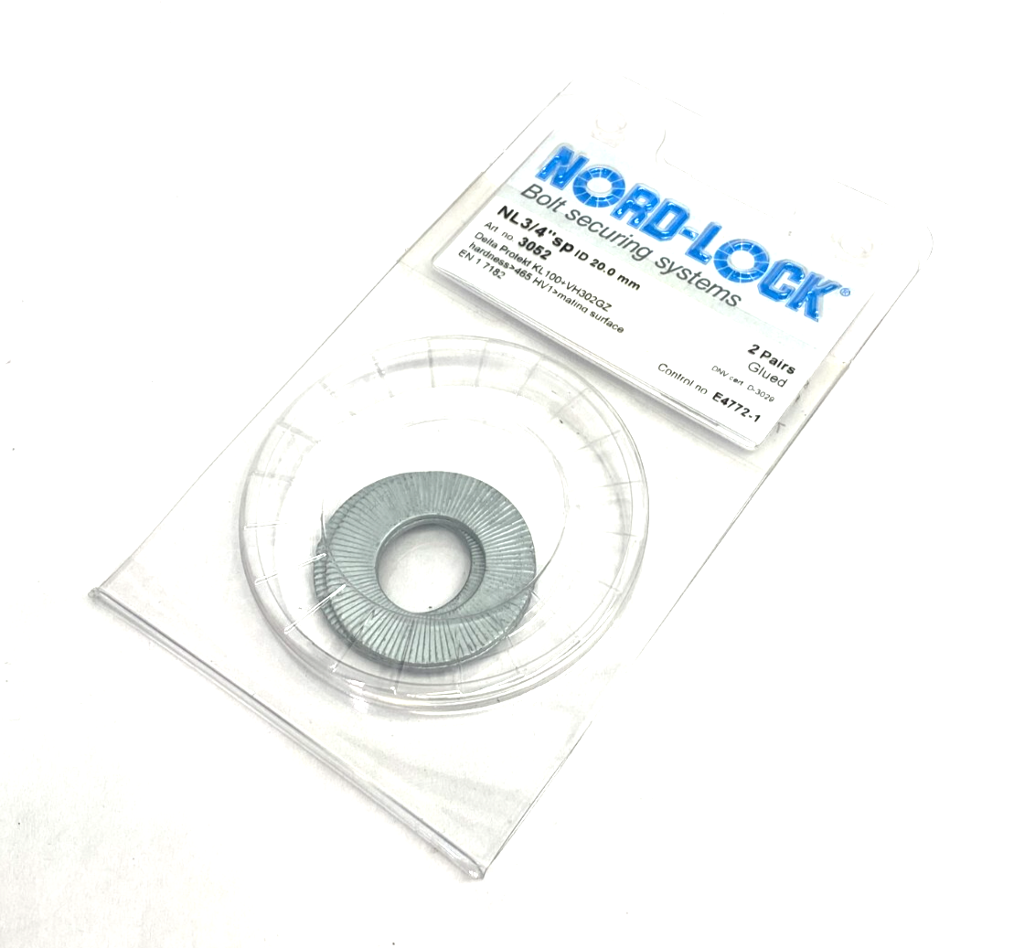 Nord-Lock 3052 Steel Lock Washer NL3/4"sp ID 20.0mm 2 PAIRS - Maverick Industrial Sales