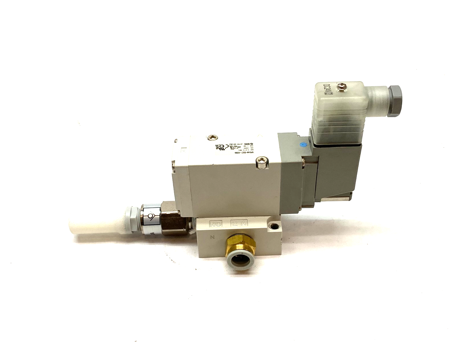 VP544-5DZ1-03NA | SMC Solenoid Valve, 3-Port Pilot Poppet Type, 3/8" Ports - New – Open box - Maverick Industrial Sales