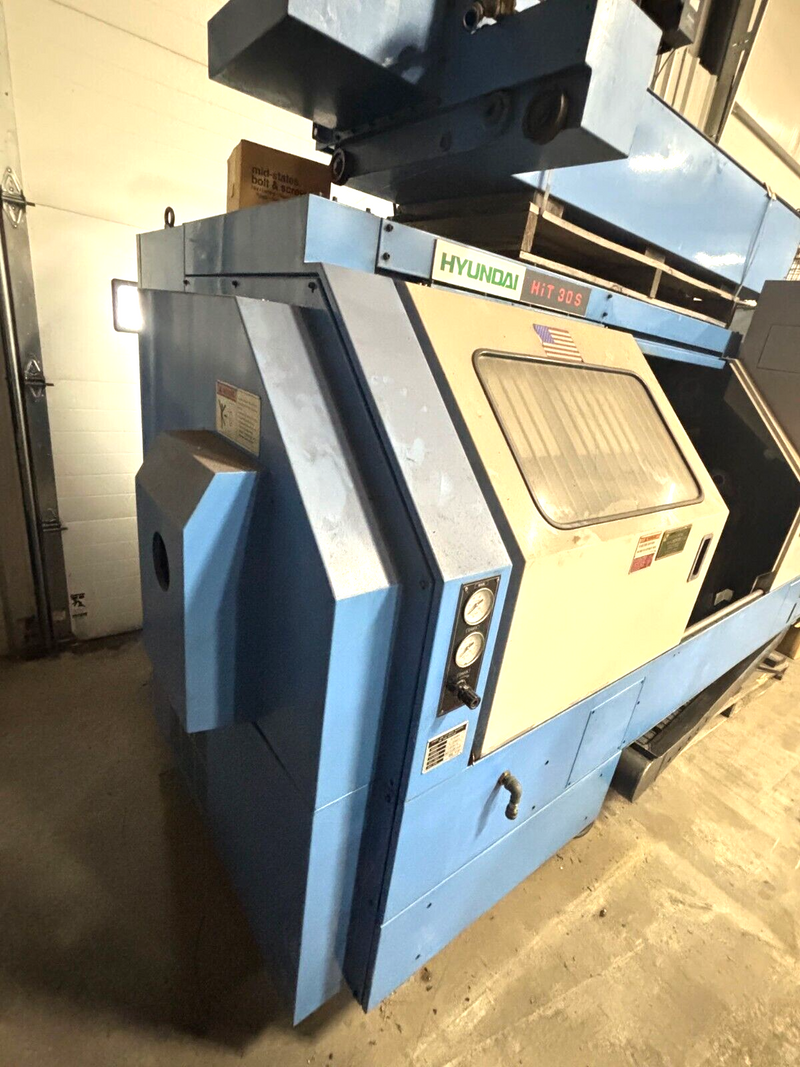 Hyundai HIT-30S CNC Lathe, Siemens Sinumerik Controls - Maverick Industrial Sales