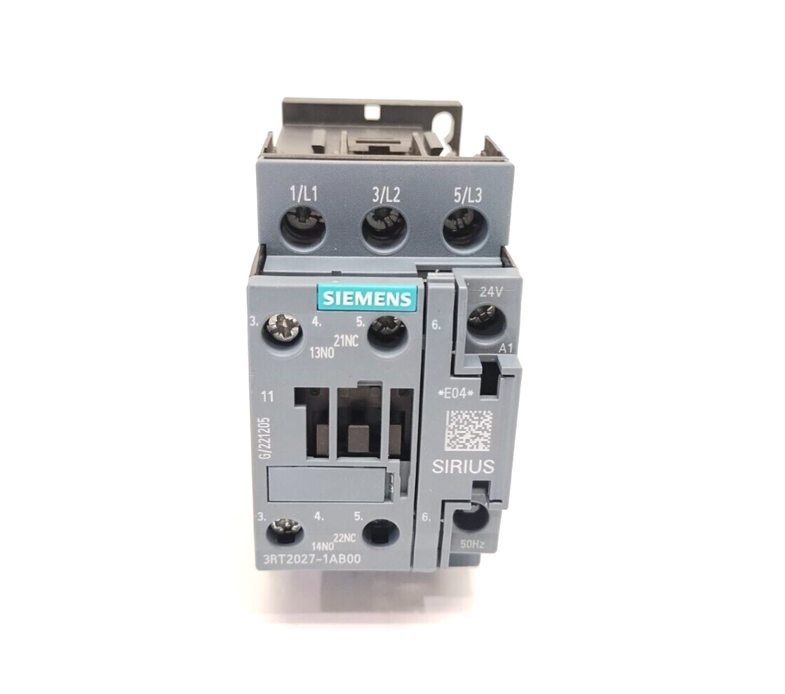 Siemens 3RT2027-1AB00 Power Contactor AC-3e/AC-3 32A 15kW 3P 24VAC - Maverick Industrial Sales