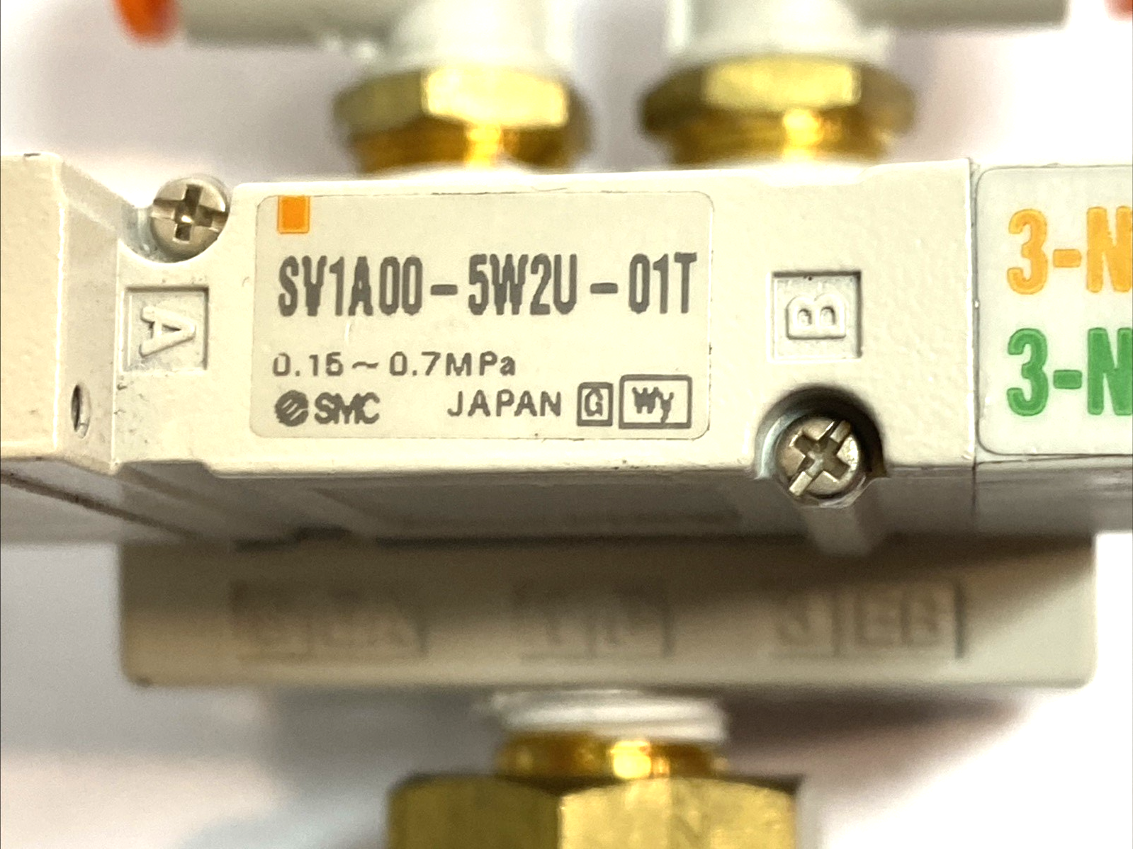 SMC SV1A00-5W2U-01T 4-Position Dual 3-Port Solenoid Valve 24VDC - Maverick Industrial Sales