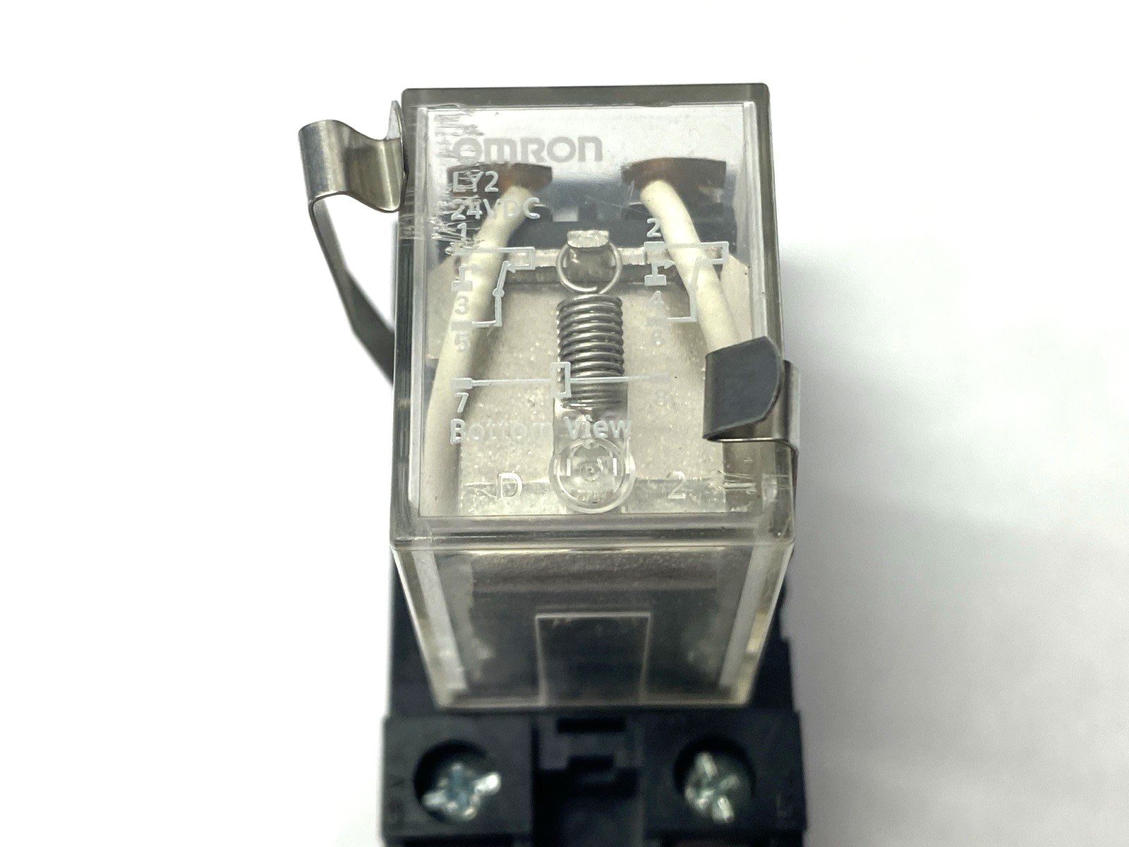 Omron LY2-DC24 Relay 24VDC 10A w/ Socket Base 240V 15A LOT OF 3 - Maverick Industrial Sales