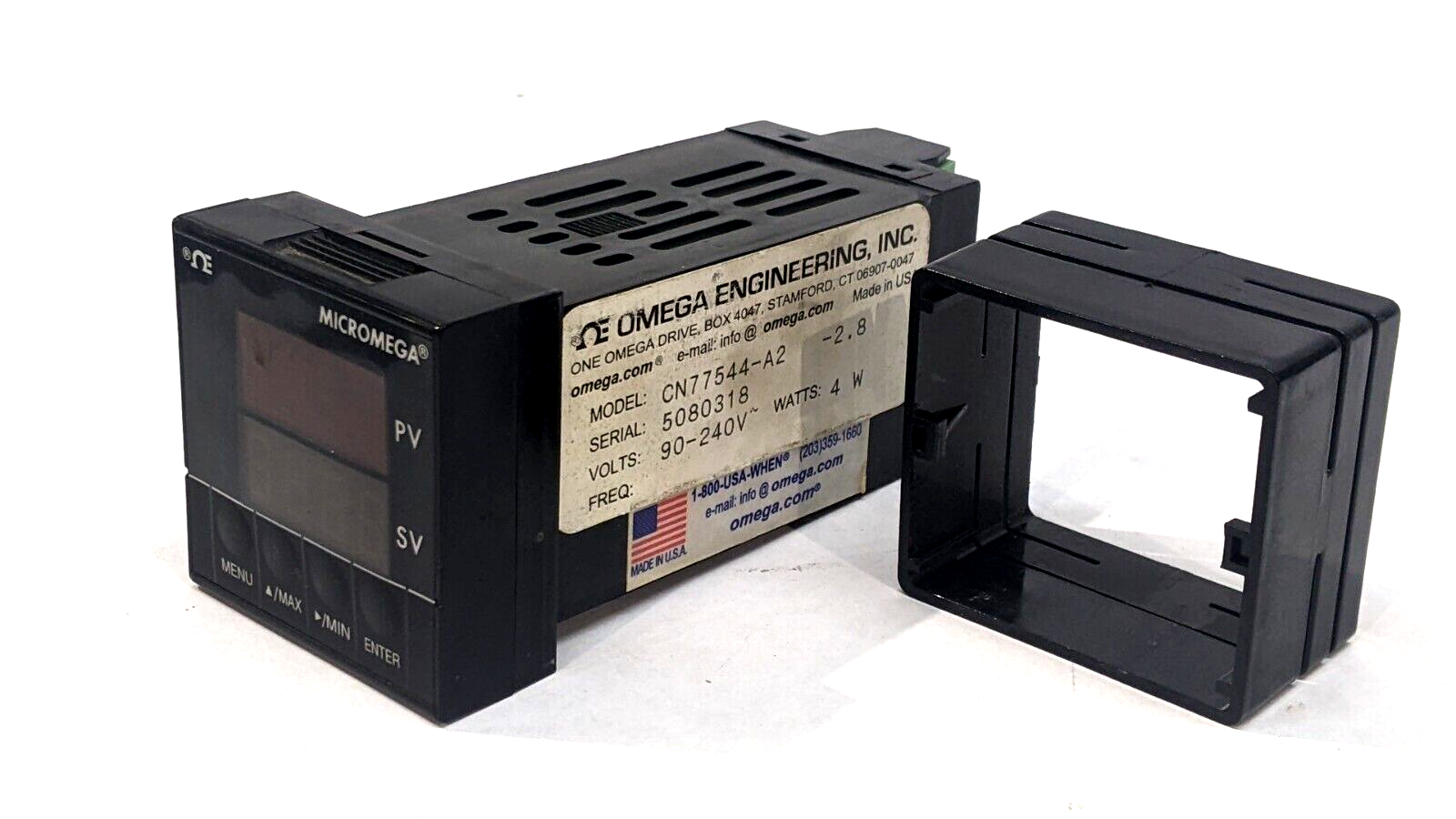 Omega CN77544-A2 MicroMega Temperature Controller 90-240V 4W - Maverick Industrial Sales