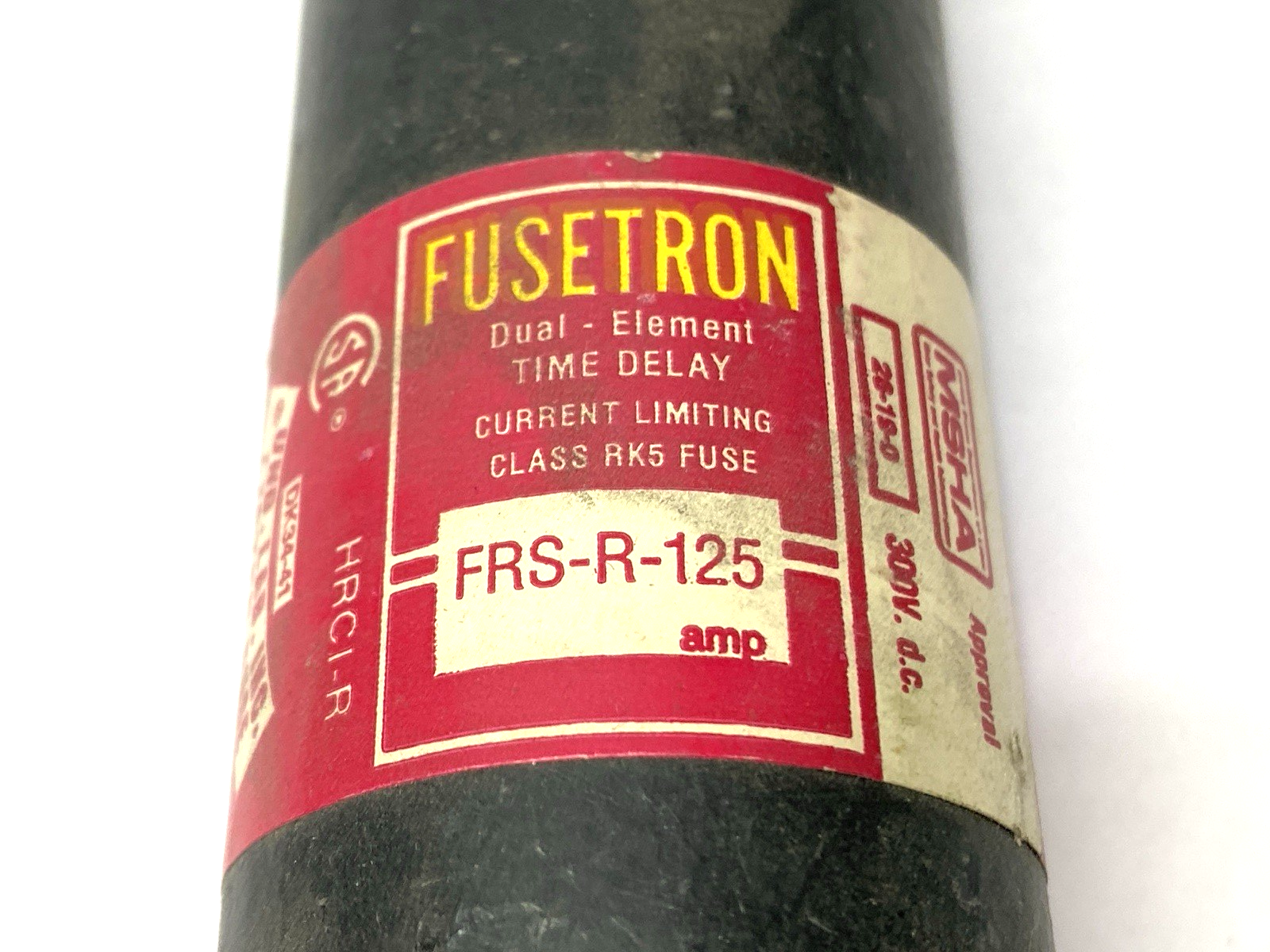 Bussmann FRS-R 125 Fusetron Dual-Element Time-Delay Class RK5 Fuse 125A 600VAC - Maverick Industrial Sales