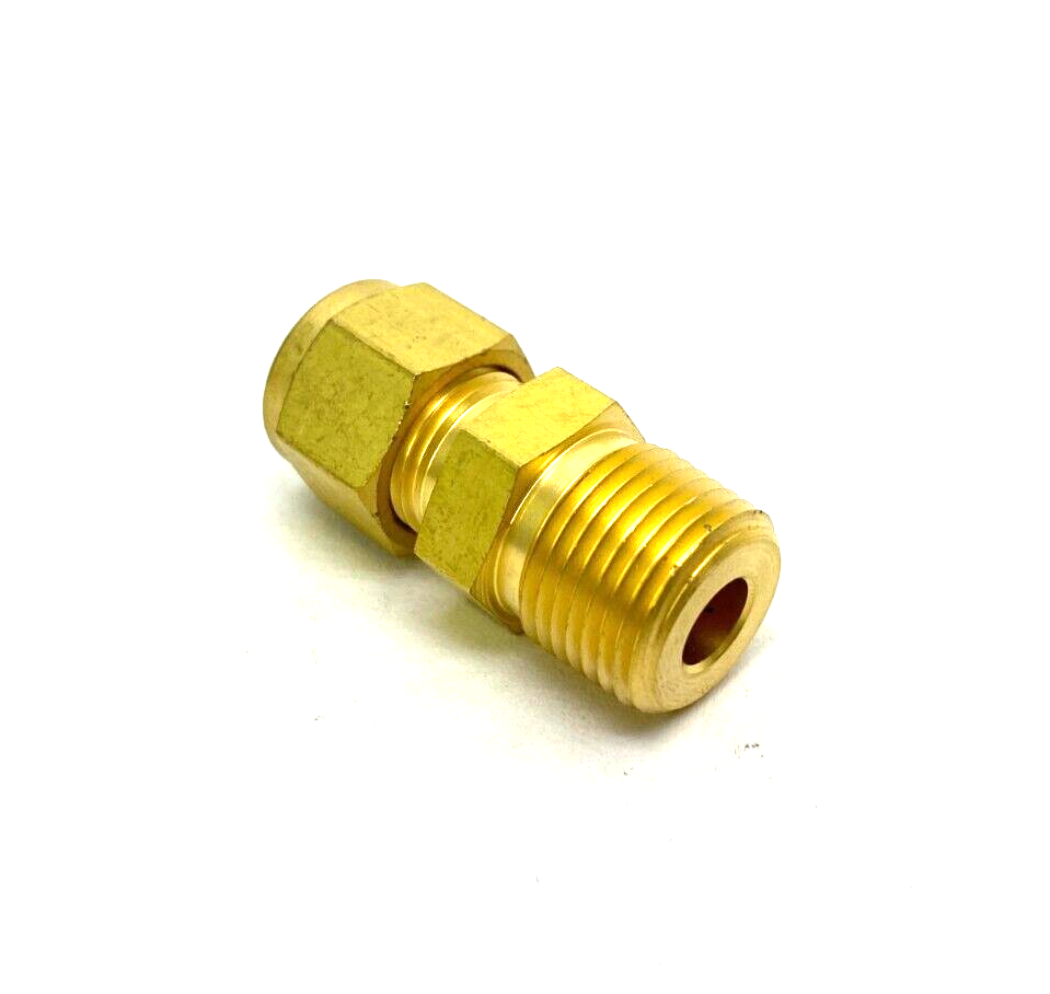 Swagelok B-600-1-6 Brass Straight Compression Fitting 3/8" Tube to 3/8" NPT - Maverick Industrial Sales