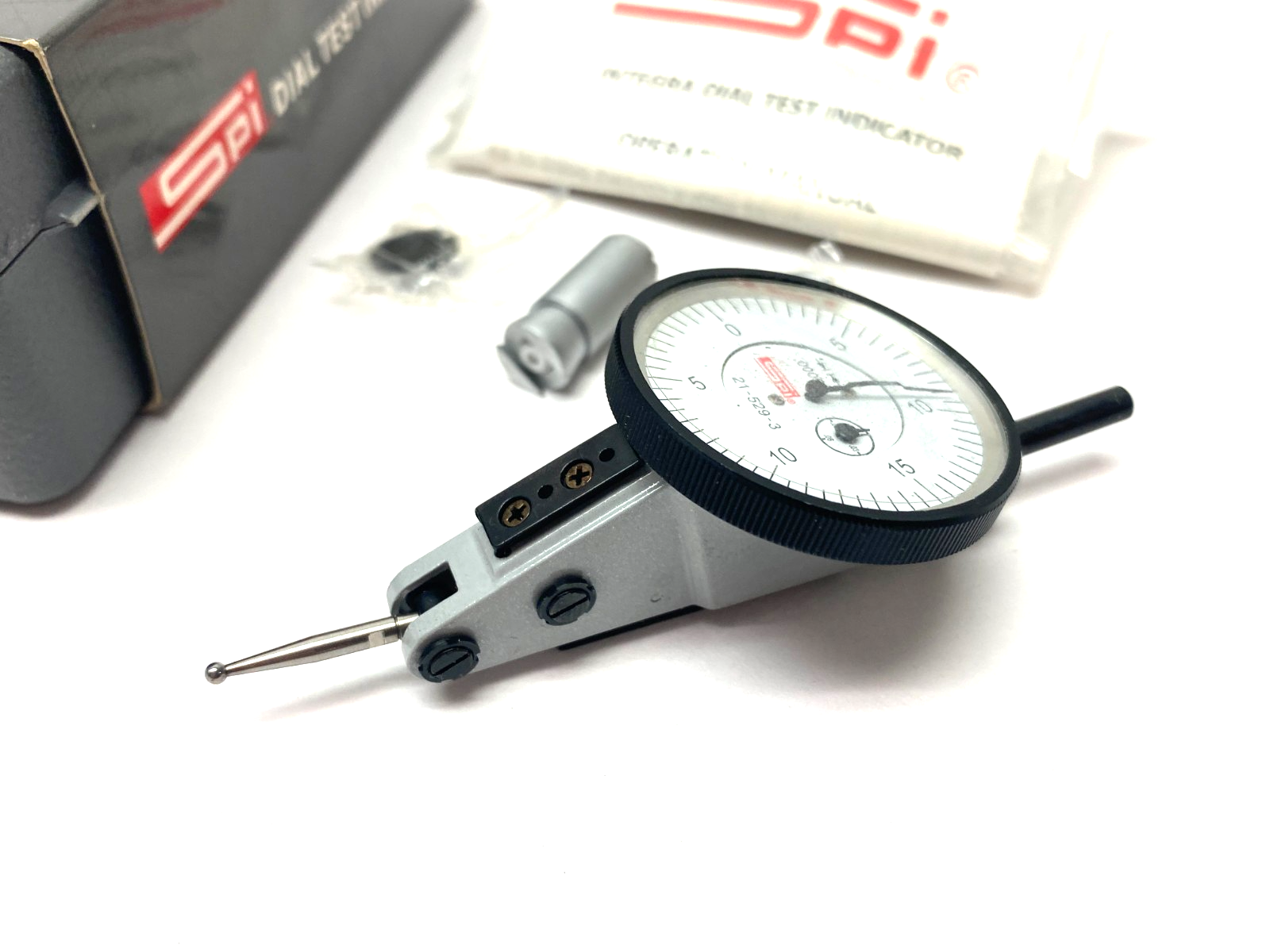 SPI 21-529-3 Integral Dial Test Indicator 0.060", .0005" 0-15-0 Read WHOLE KIT - Maverick Industrial Sales