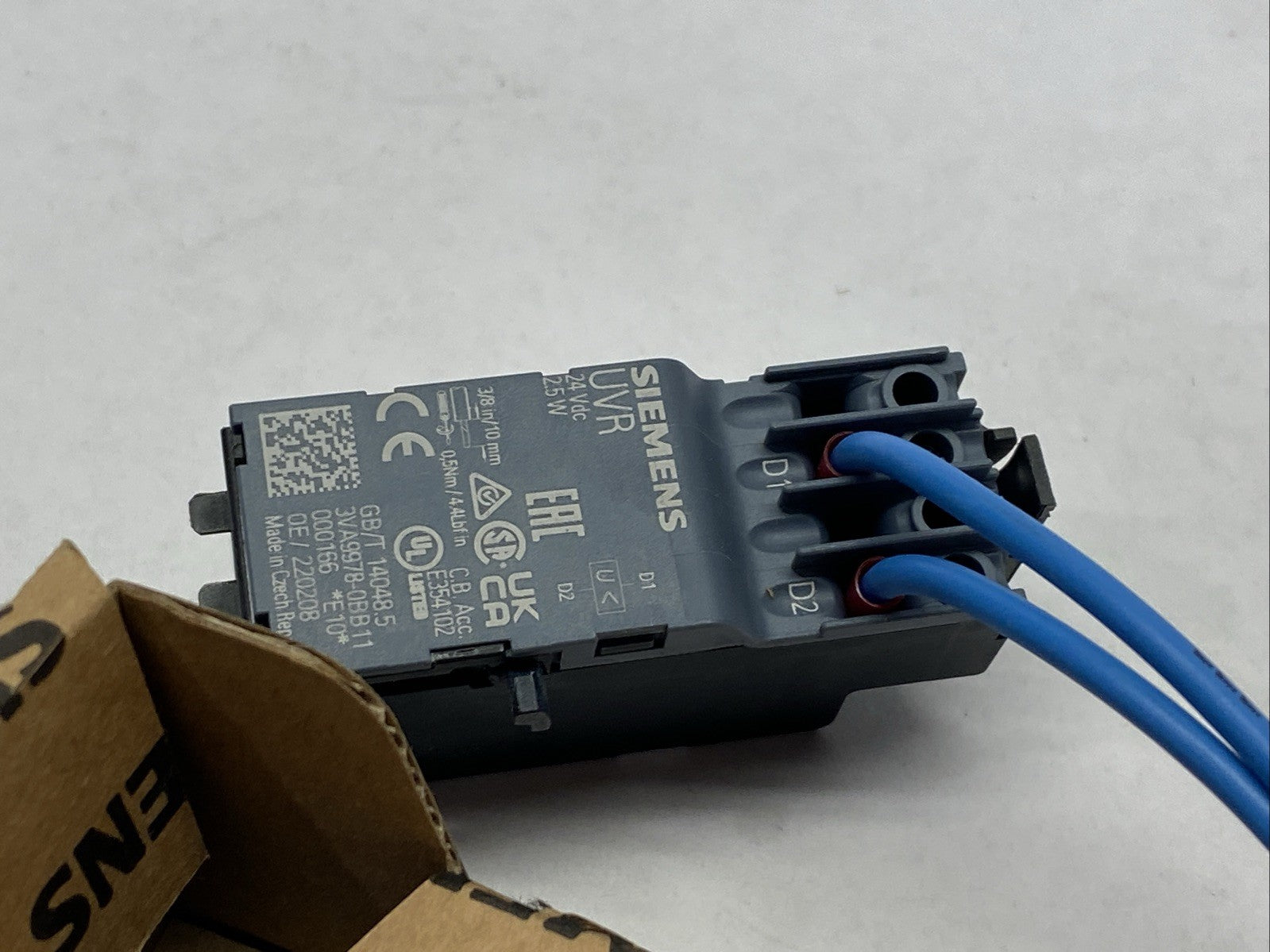 Siemens 3VA9978-0BB11 Circuit Breaker Under Voltage Release 24VDC - Maverick Industrial Sales