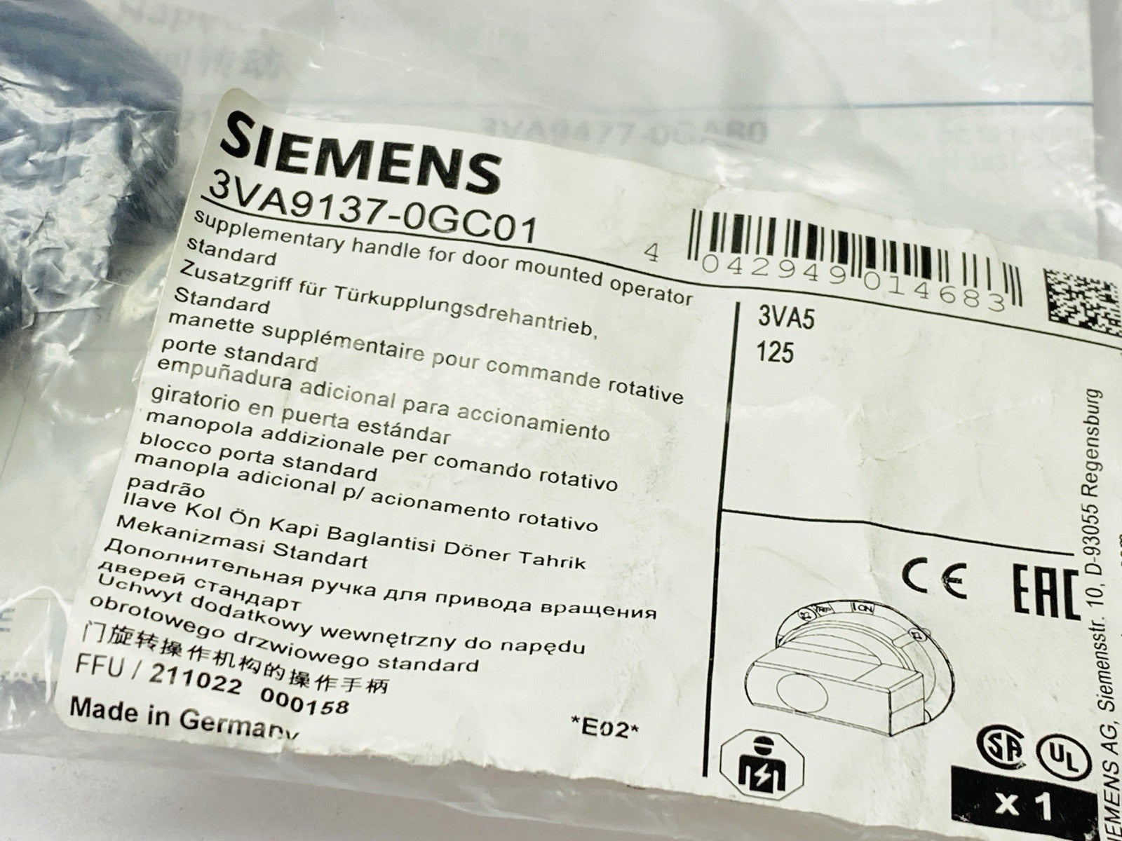 Siemens 5SJ4363-7HG41 Circuit Breaker 3-Pole 63A 240V - Maverick Industrial Sales