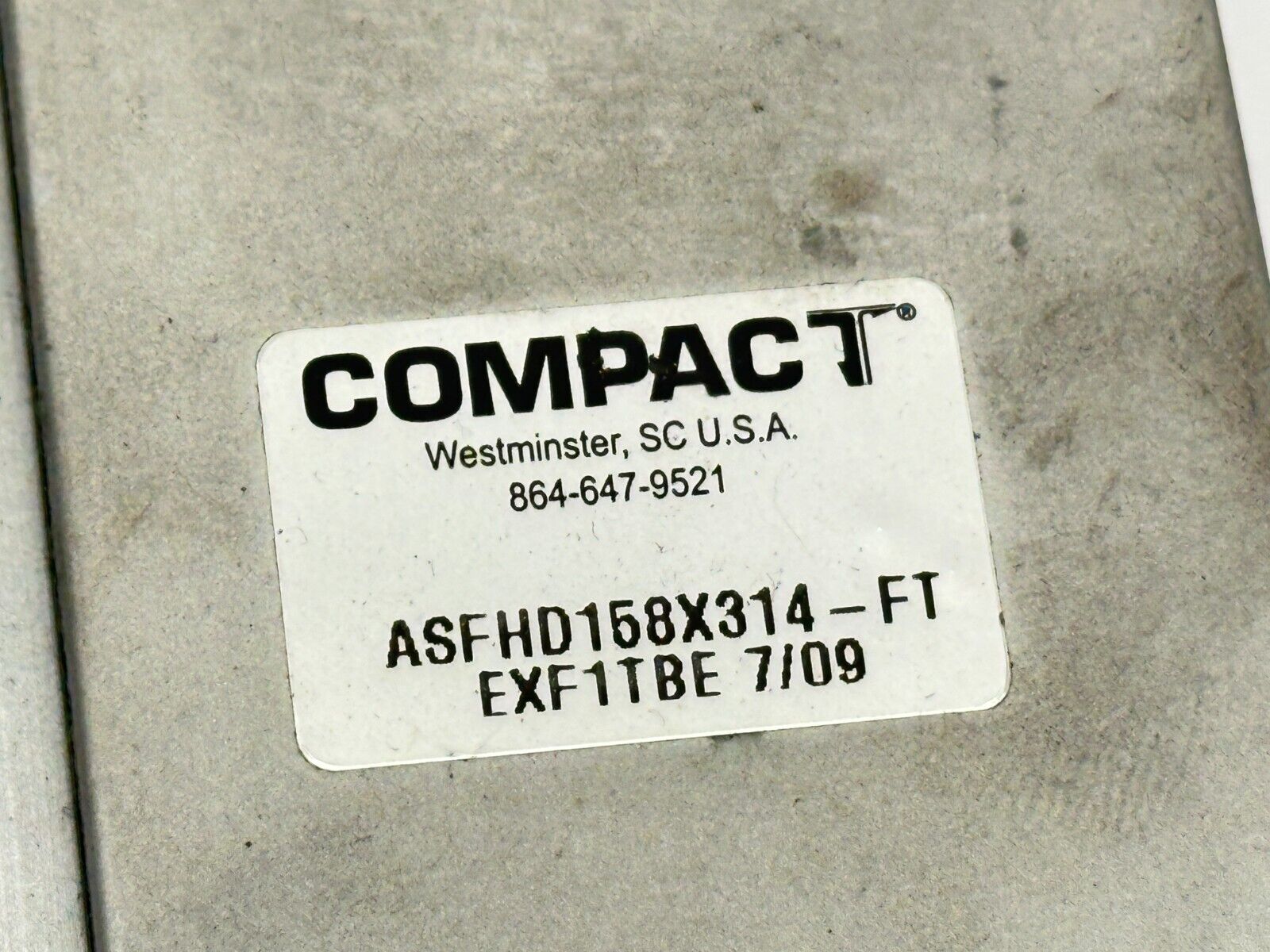 Compact Automation ASFHD158X314-FT Heavy Duty Full Husky Metric Air Cylinder - Maverick Industrial Sales