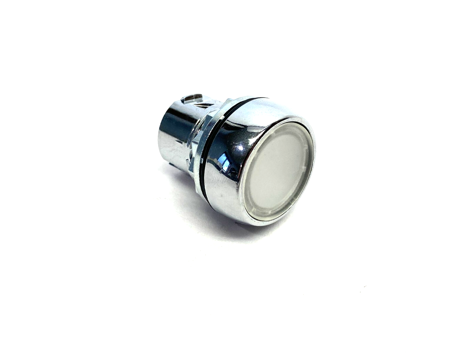 Allen Bradley 800FM-LF7 Flush Mount Illuminated Pushbutton White Metal Bezel - Maverick Industrial Sales