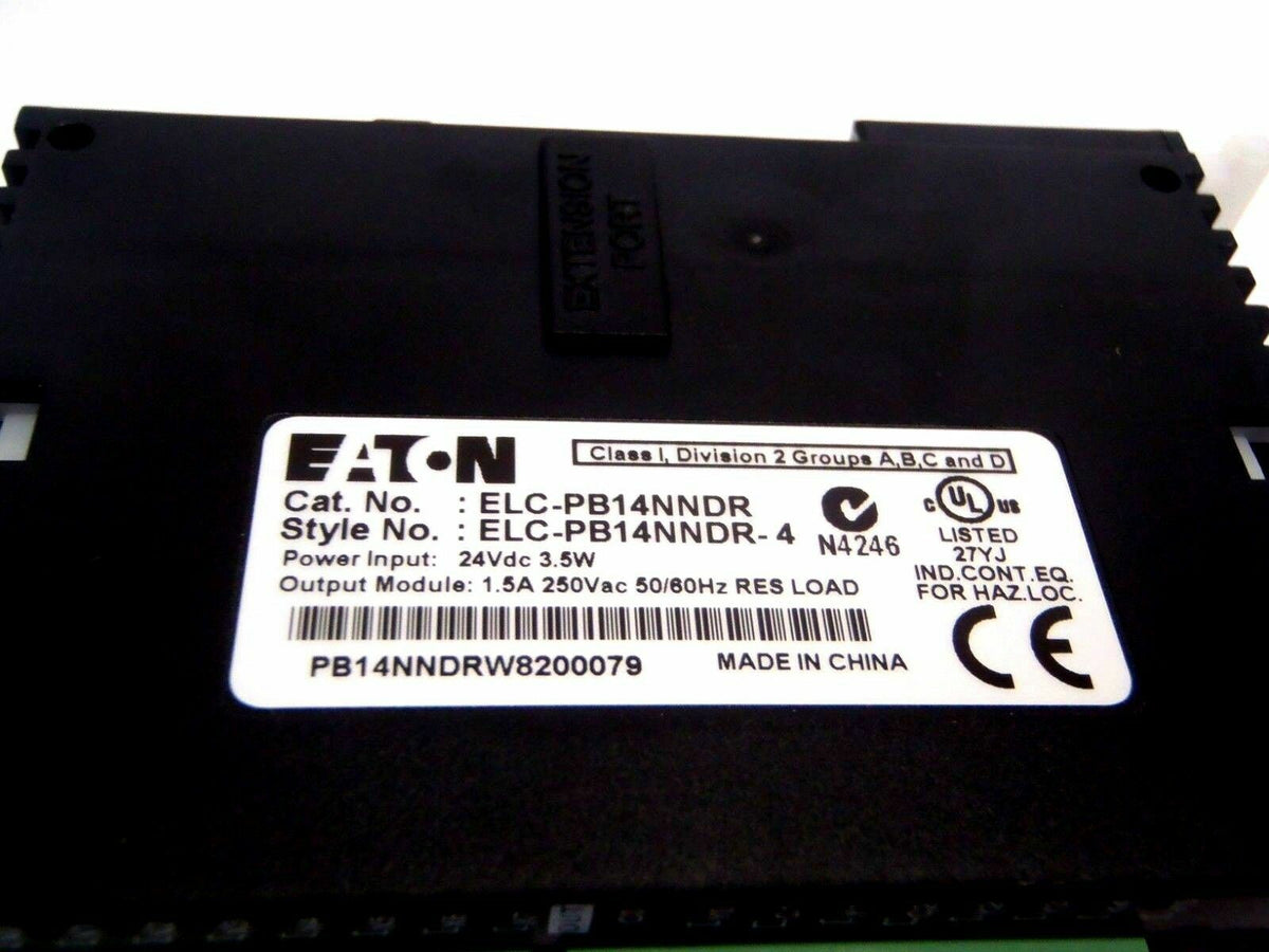 ELC-PB14NNDR-4 | Eaton ELC-PB14NNDR PLC Controller Module 8 In / 6 Out 24VDC - Used - Maverick Industrial Sales