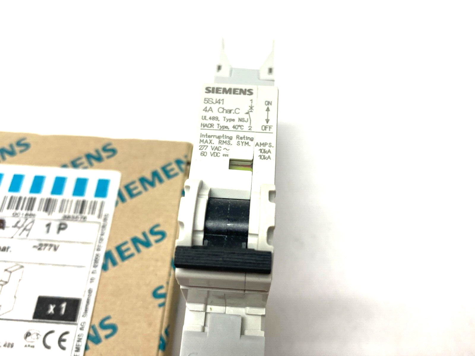 Siemens 5SJ4 106-7HG42 Miniature Circuit Breaker 4A 1-Pole 277V - Maverick Industrial Sales