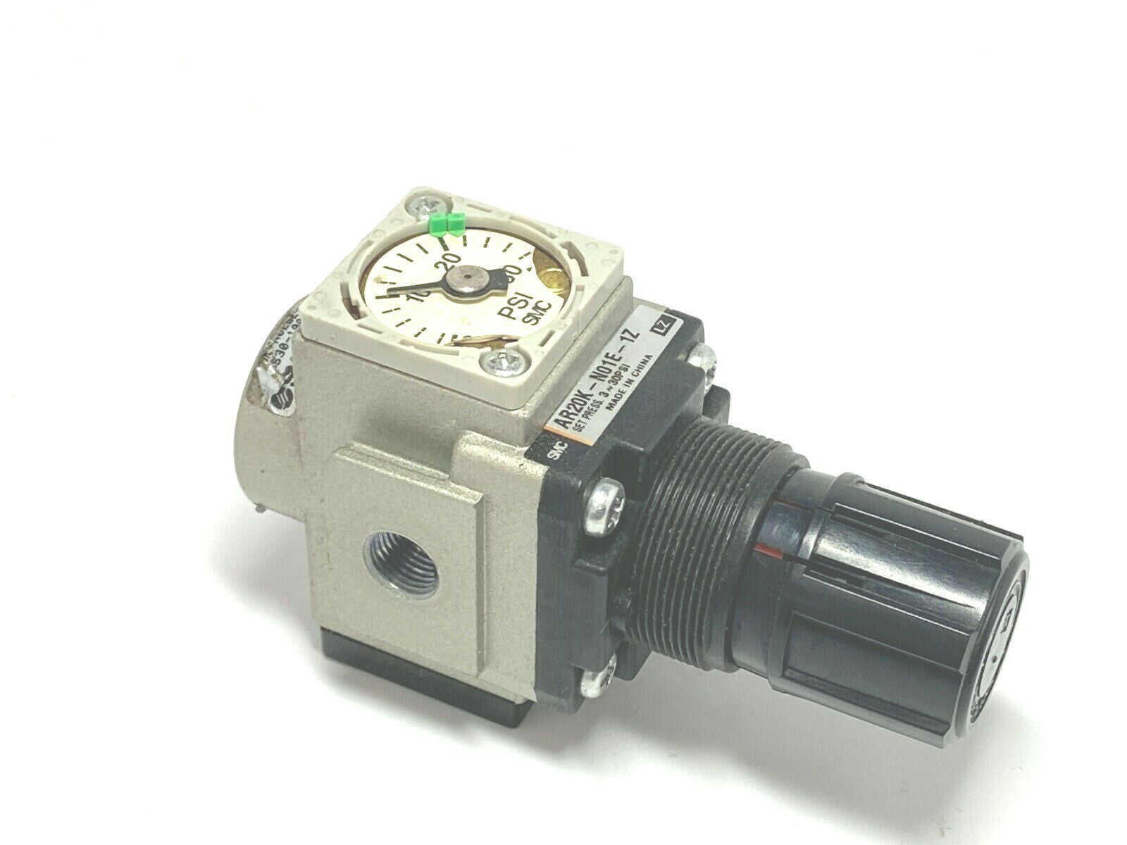 SMC AR20K-N01E-1Z Pneumatic Pressure Regulator 3-30 PSI - Maverick Industrial Sales