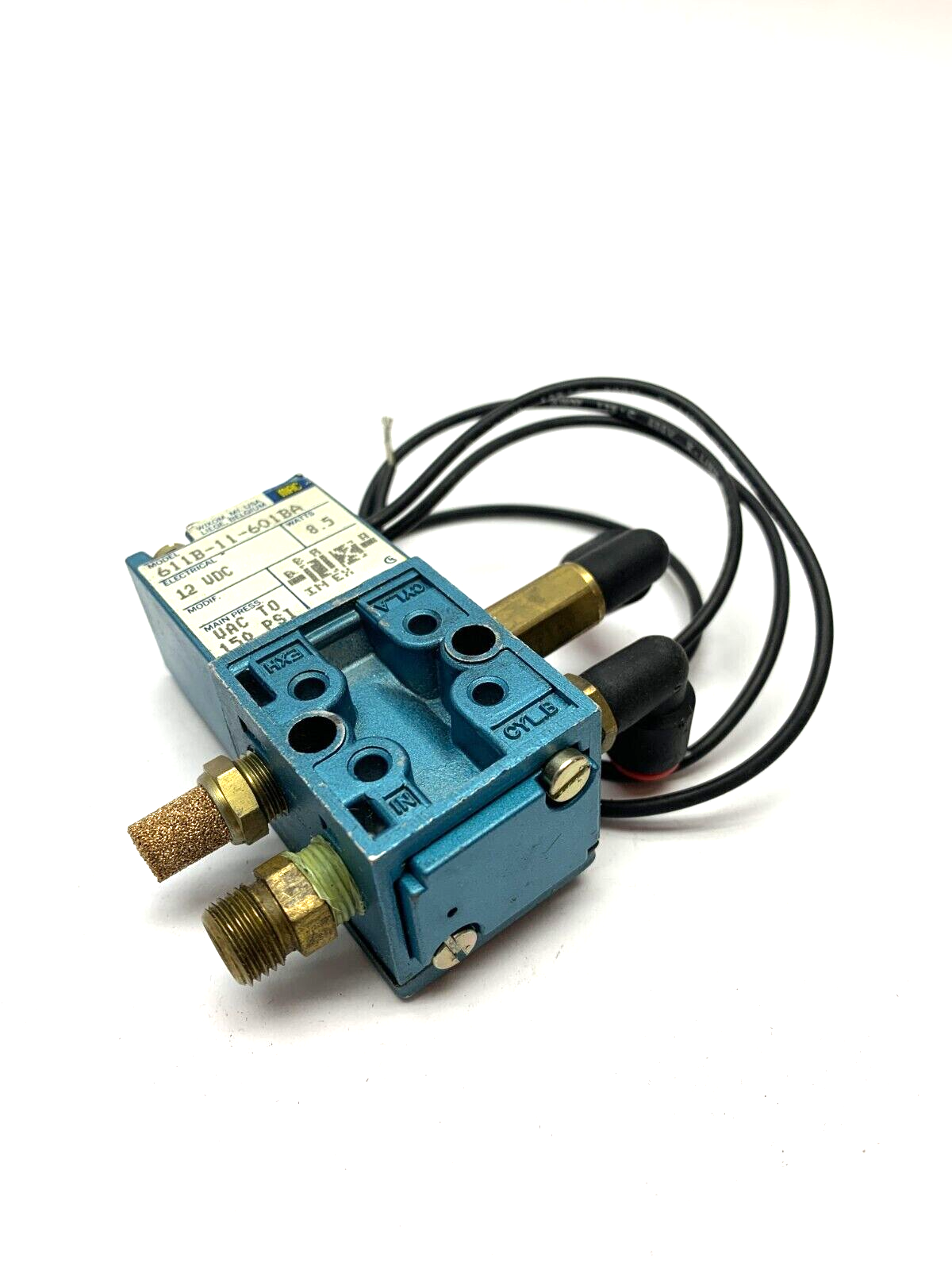 MAC Valves 611B-11-601BA 4-Way Solenoid Valve 12VDC 8.5W - Maverick Industrial Sales