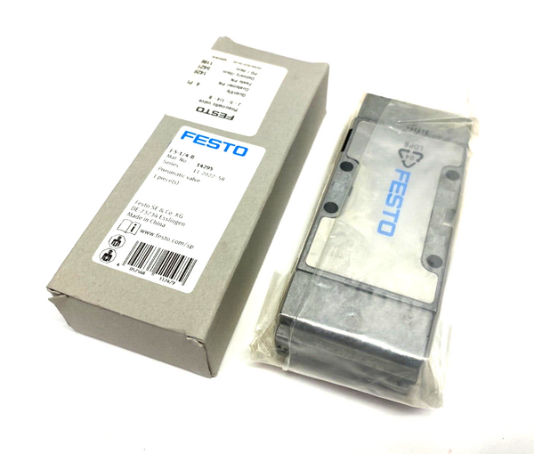 Festo J-5-1/4-B Pneumatic Valve 5/2 Double Solenoid 1/4" Ports 14295 - Maverick Industrial Sales