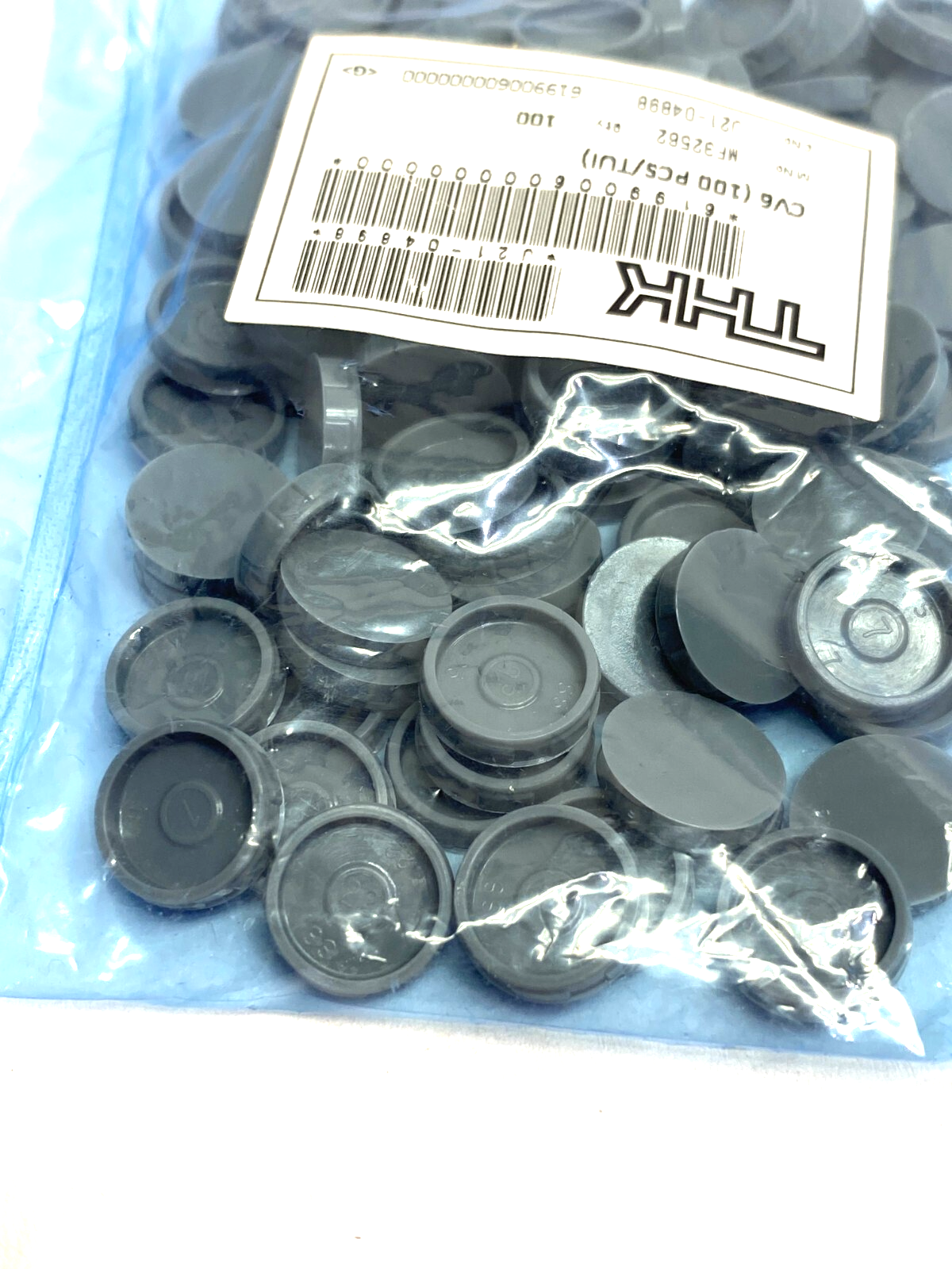 THK CV6 Rail Caps, Gray, PKG OF 100 - Maverick Industrial Sales