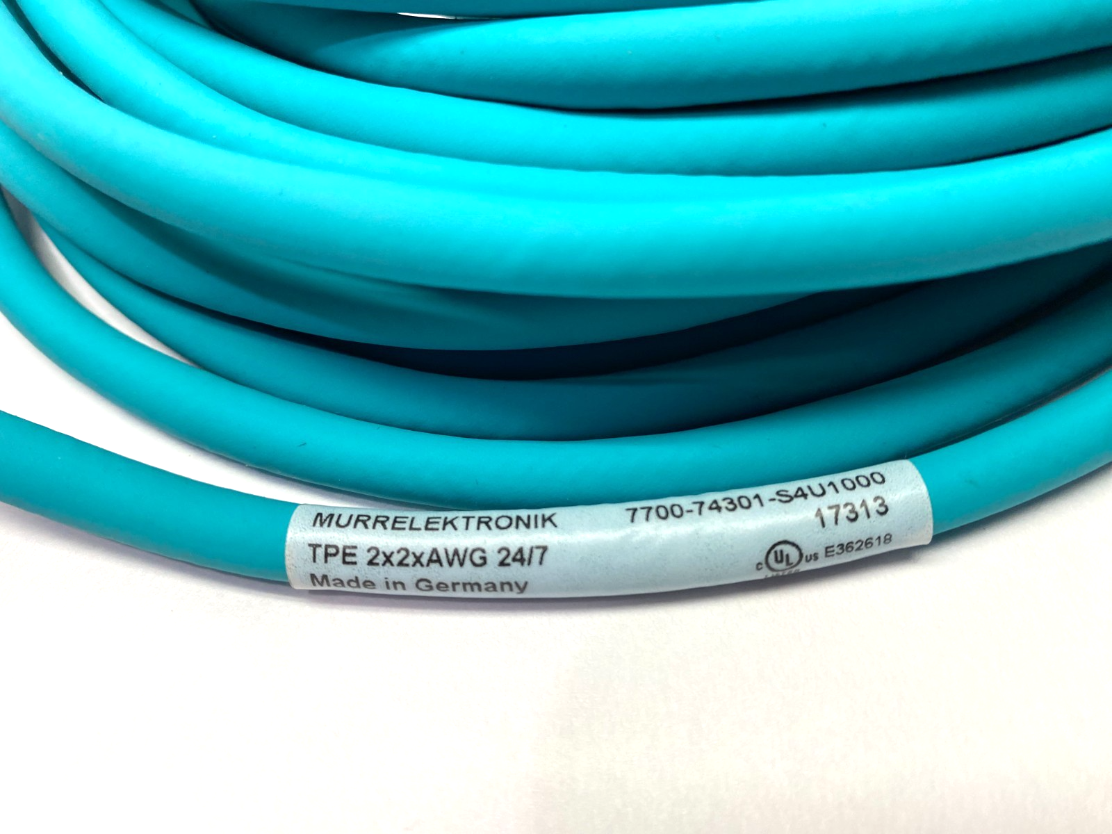 7700-74301-S4U1000 | Murr Elektronik Ethernet Cordset CAT5 RJ45 Male 10m - New - Maverick Industrial Sales