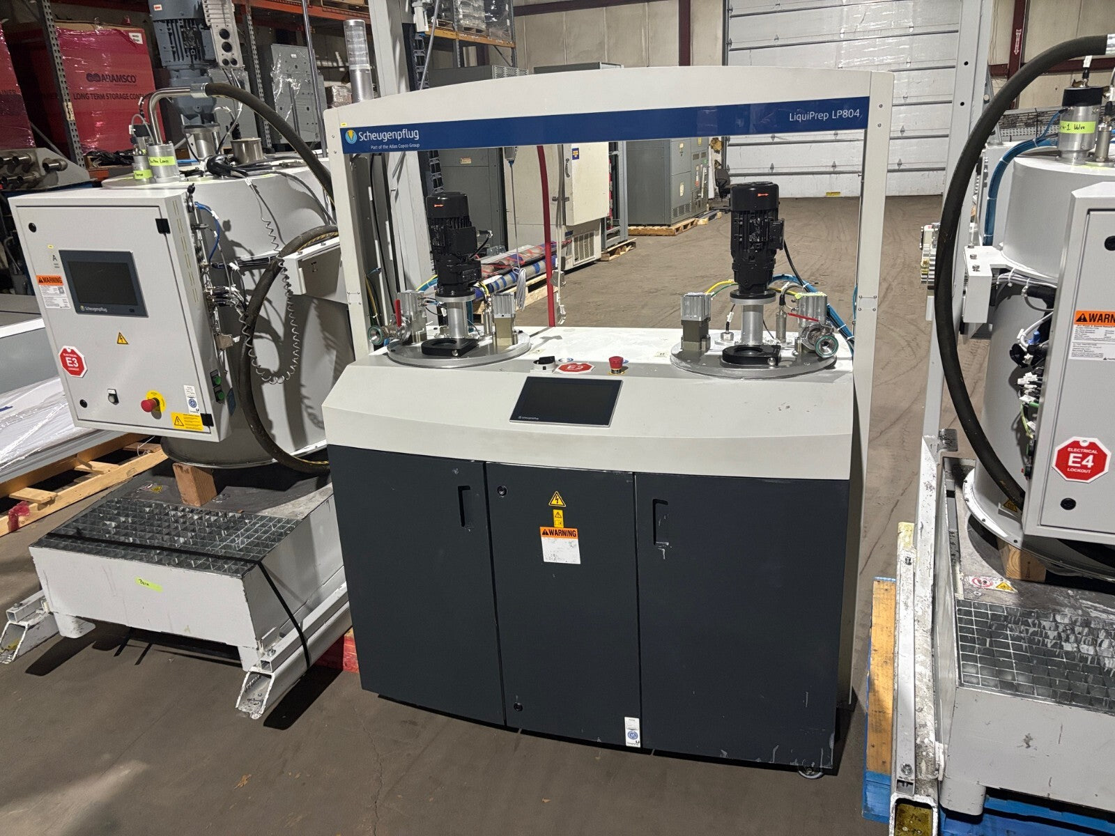 Scheugenpflug LiquiPrep LP804 50/50 Material Feeding System and Barrel Agitator - Maverick Industrial Sales