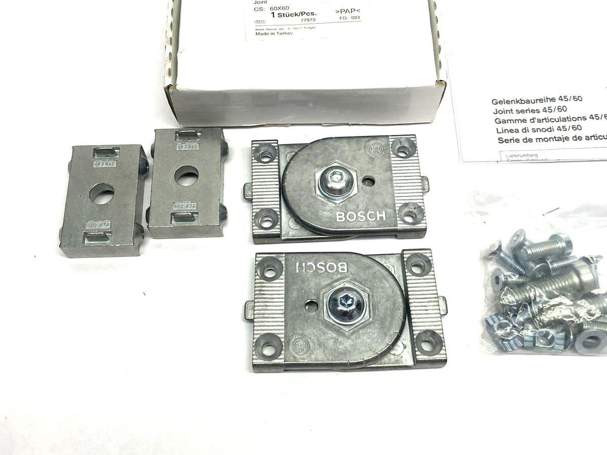 3842502687 | Bosch Rexroth Profile Connection Joint 60X60, 182 degree Swivel Range - New – Open box - Maverick Industrial Sales