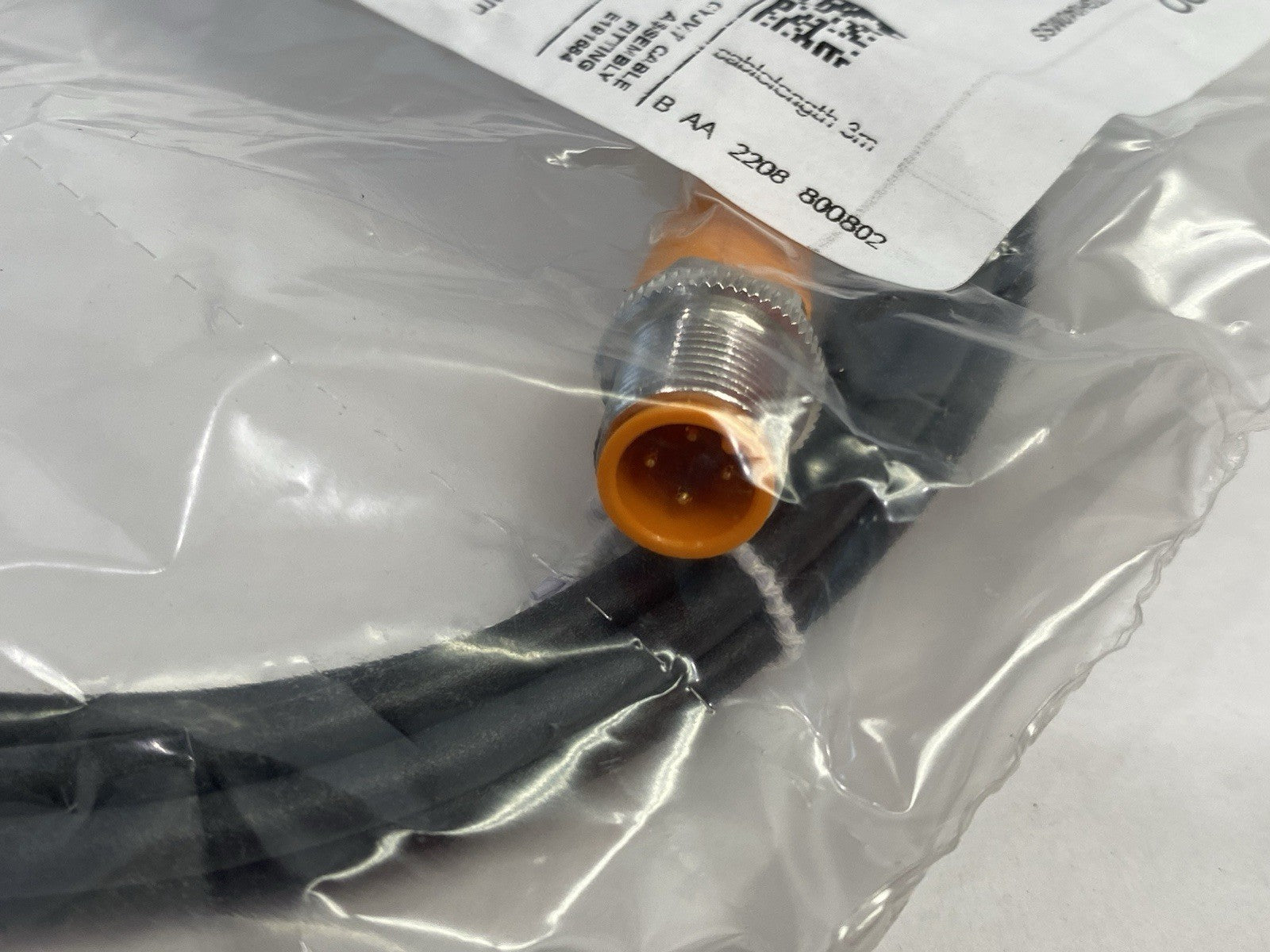 EVC100 | Ifm A-Coded Dbl-Ended Connection Cable VDOGH040MSS0003H04STGH040MSS - New - Maverick Industrial Sales