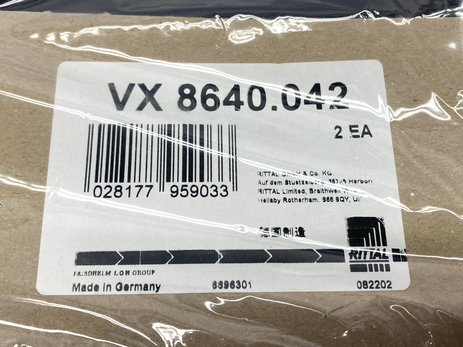 Rittal VX 8640.042 Base Plinth Trim Panels 200mm 2pcs - Maverick Industrial Sales