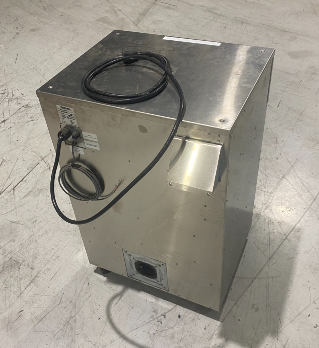 Fumex GS3-500 Air Filtration Fume Extractor Unit USED FILTERS, MISSING ONE WHEEL - Maverick Industrial Sales