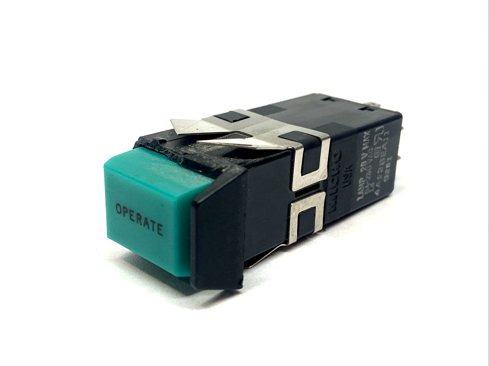 4A23BEA11 | Honeywell Micro Control Green Operate Pushbutton Switch - Used - Maverick Industrial Sales