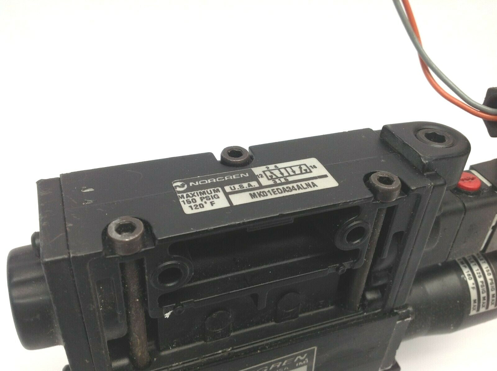 Norgren RMK00RKXLGS0A Regulator Valve w/ MK01EDA34ALNA Solenoid Valve - Maverick Industrial Sales