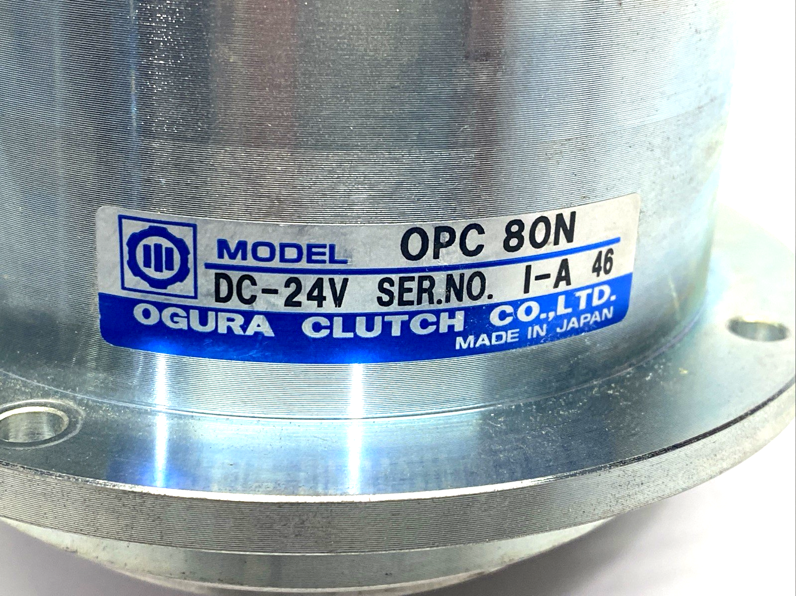 OPC80N | Ogura Electromagnetic Mag-Particle Clutch 15mm Bore 24VDC - Used - Maverick Industrial Sales