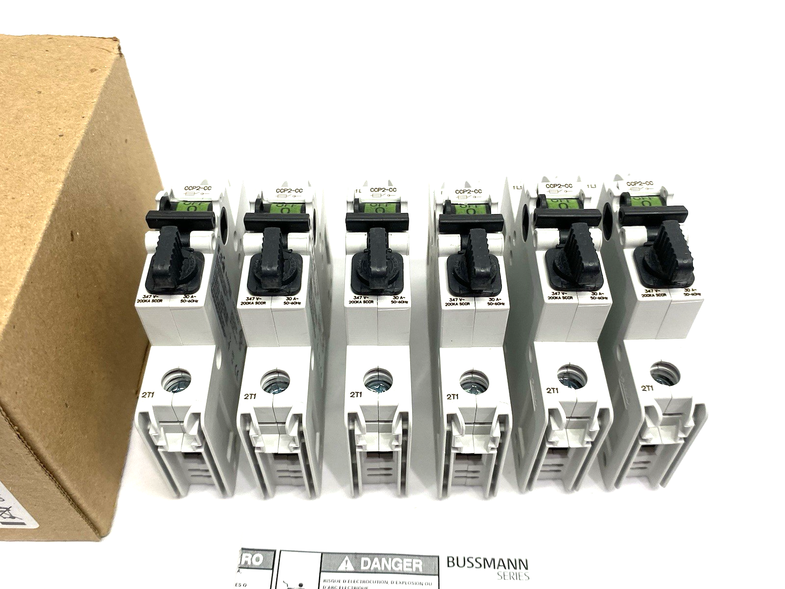 CCP2-1-30CC | Eaton Bussmann Fusible Disconnect Open Type 30A 1-Pole BOX OF 6 - New Other - Maverick Industrial Sales