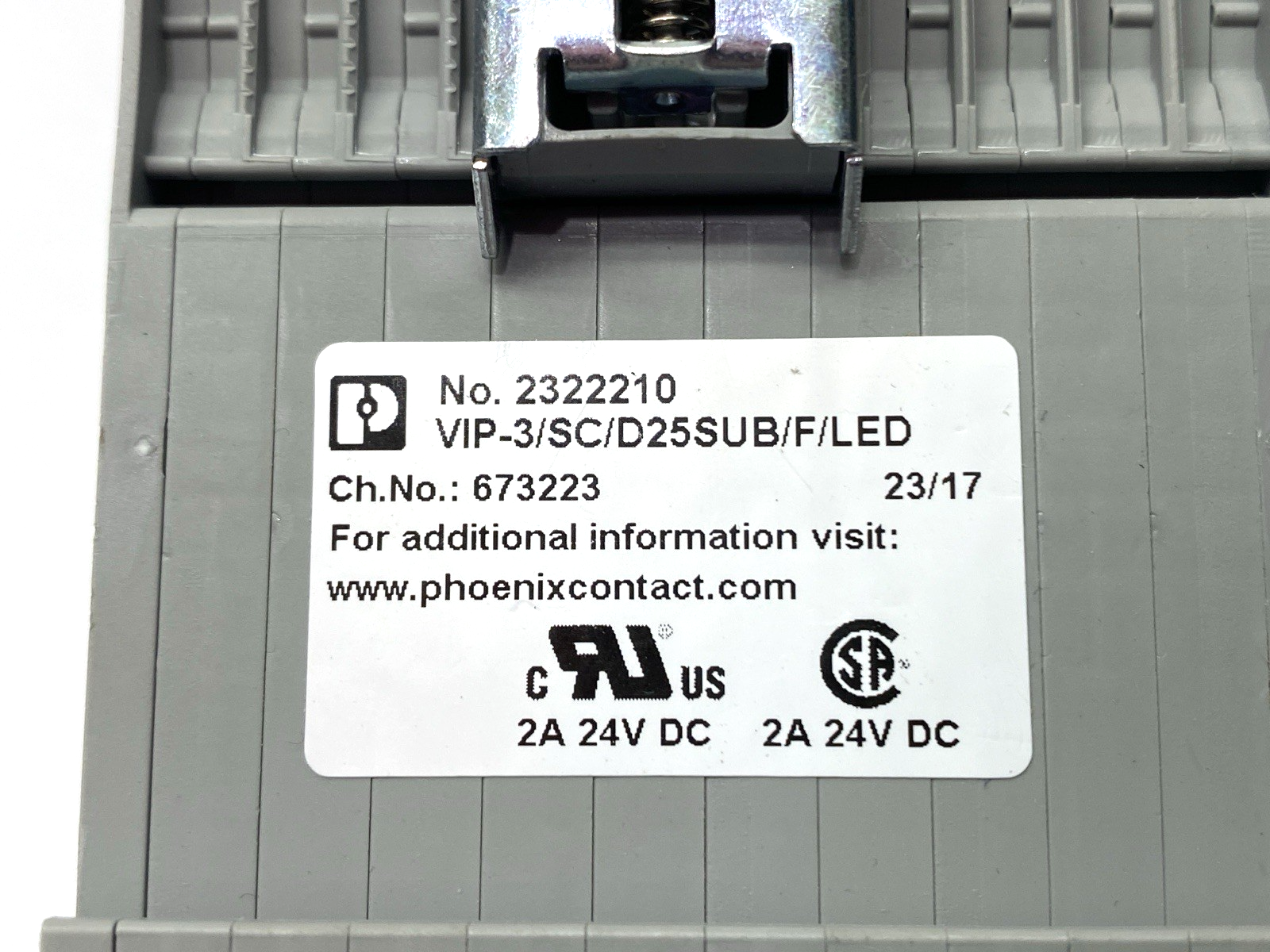 Phoenix Contact VIP-3/SC/D25SUB/F/LED VARIOFACE Interface Module 2322210 - Maverick Industrial Sales