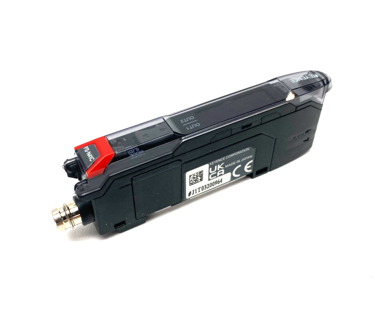 Keyence FS-N41C Fiber Optic Sensor Main Unit M8 4-Pin Connector Type - Maverick Industrial Sales