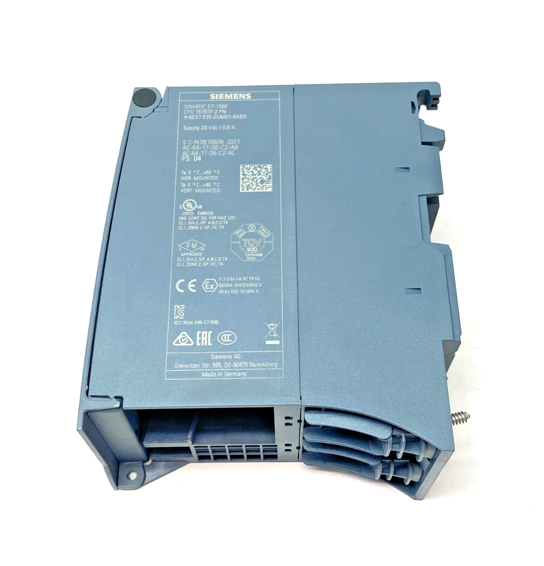 Siemens 6ES7515-2UM01-0AB0 SIMATIC S7-1500 CPU Unit 1515TF-2 PN, 750KB, 3MB - Maverick Industrial Sales