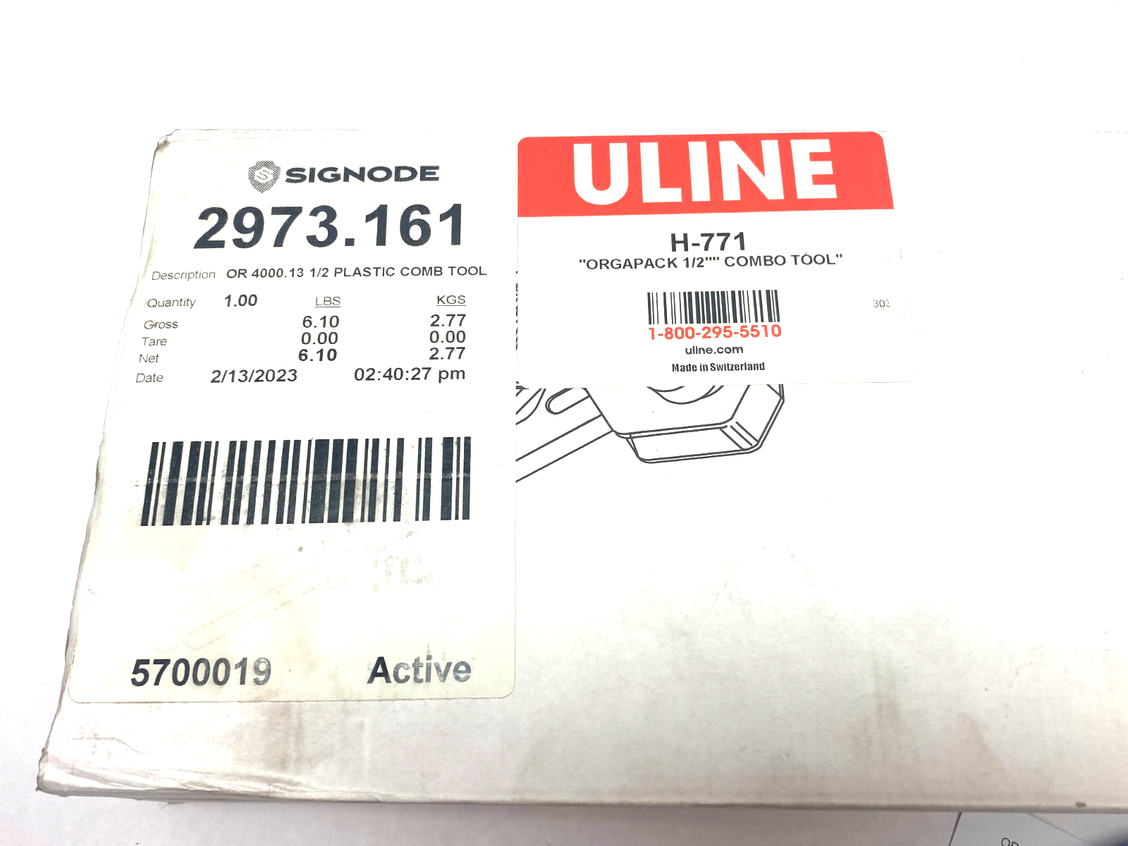 Signode 2973.161 ULine H-771 Orgapack 1/2" Poly Combination Tool OR-4000.13 - Maverick Industrial Sales