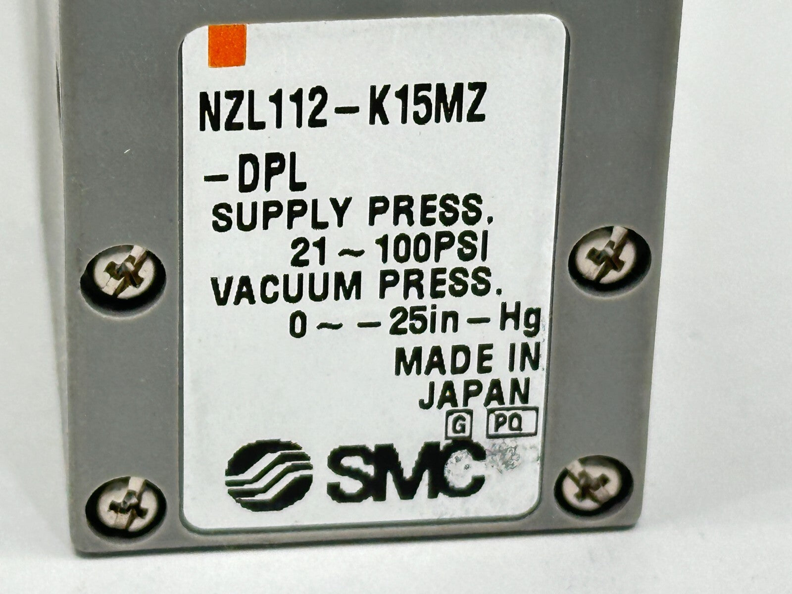 SMC NZL112-K15MZ-DPL Multi-Stage Vacuum Ejector w/ 2x SYJ514-5MOZ - Maverick Industrial Sales