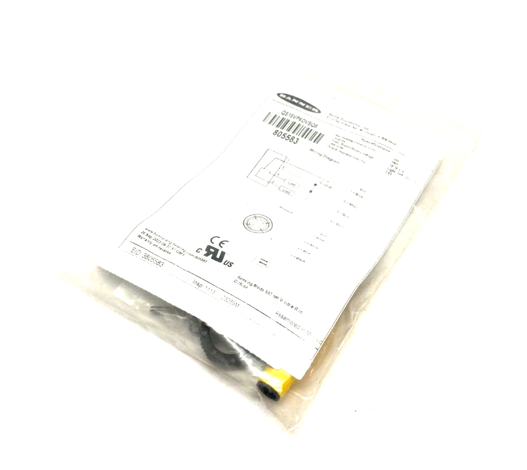 Banner QS18VP6DVSQ8 WORLD-BEAM All Purpose Photoelectric Sensor M12 Inte. 805583 - Maverick Industrial Sales