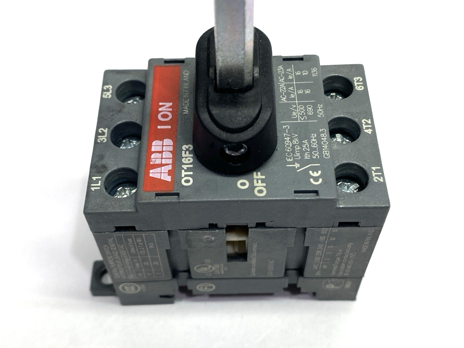 ABB OT16F3 Non-Fused Disconnect Switch 3-Pole - Maverick Industrial Sales