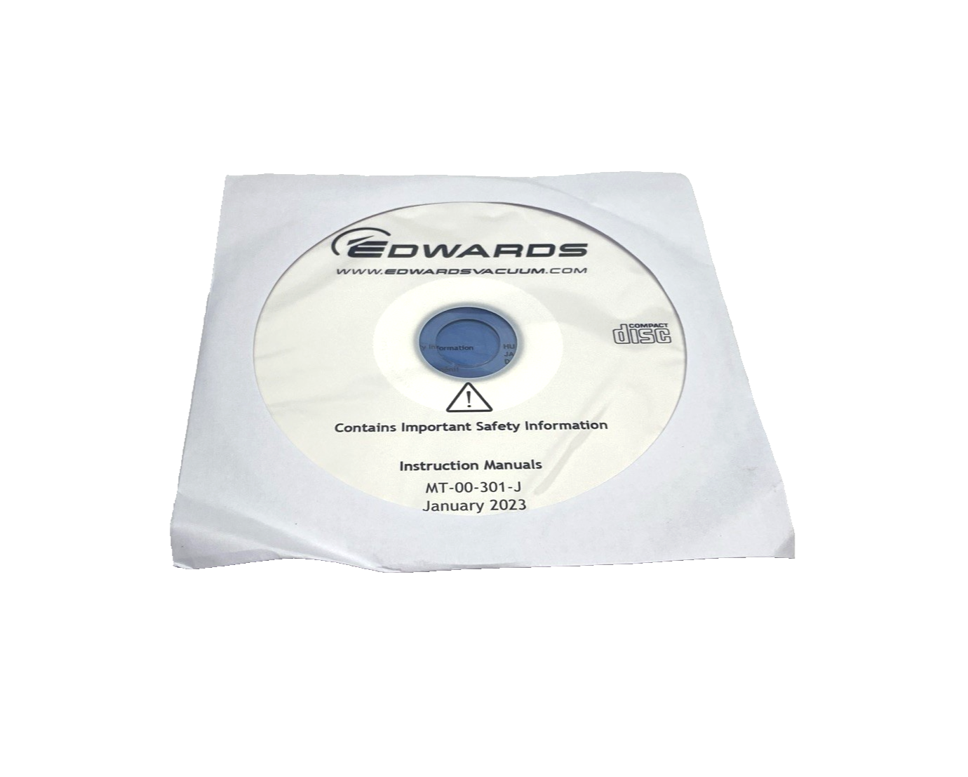 Edwards MT-00-301-J Instruction Manual CD Disc Jan. 2023 - Maverick Industrial Sales