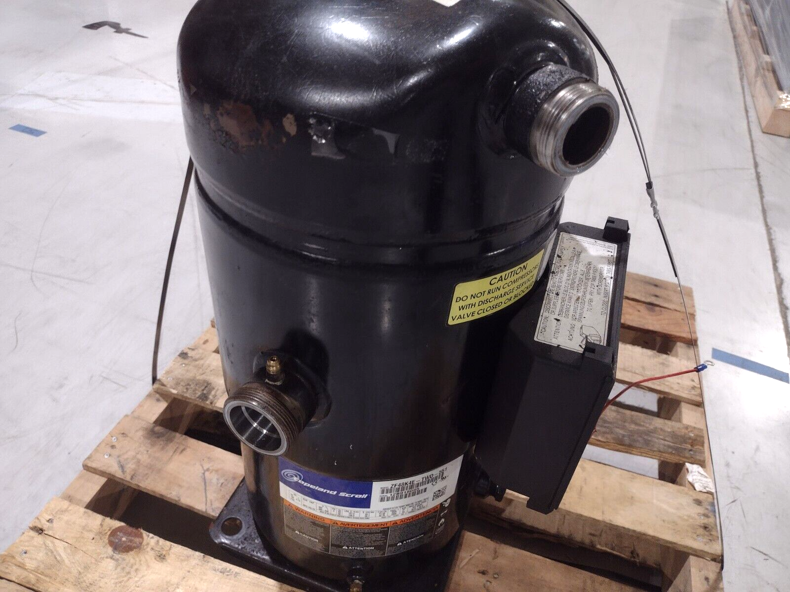Emerson Copeland Scroll ZF48K4E-TWD-951 Hermetic Scroll Compressor 460/3/60 POE - Maverick Industrial Sales
