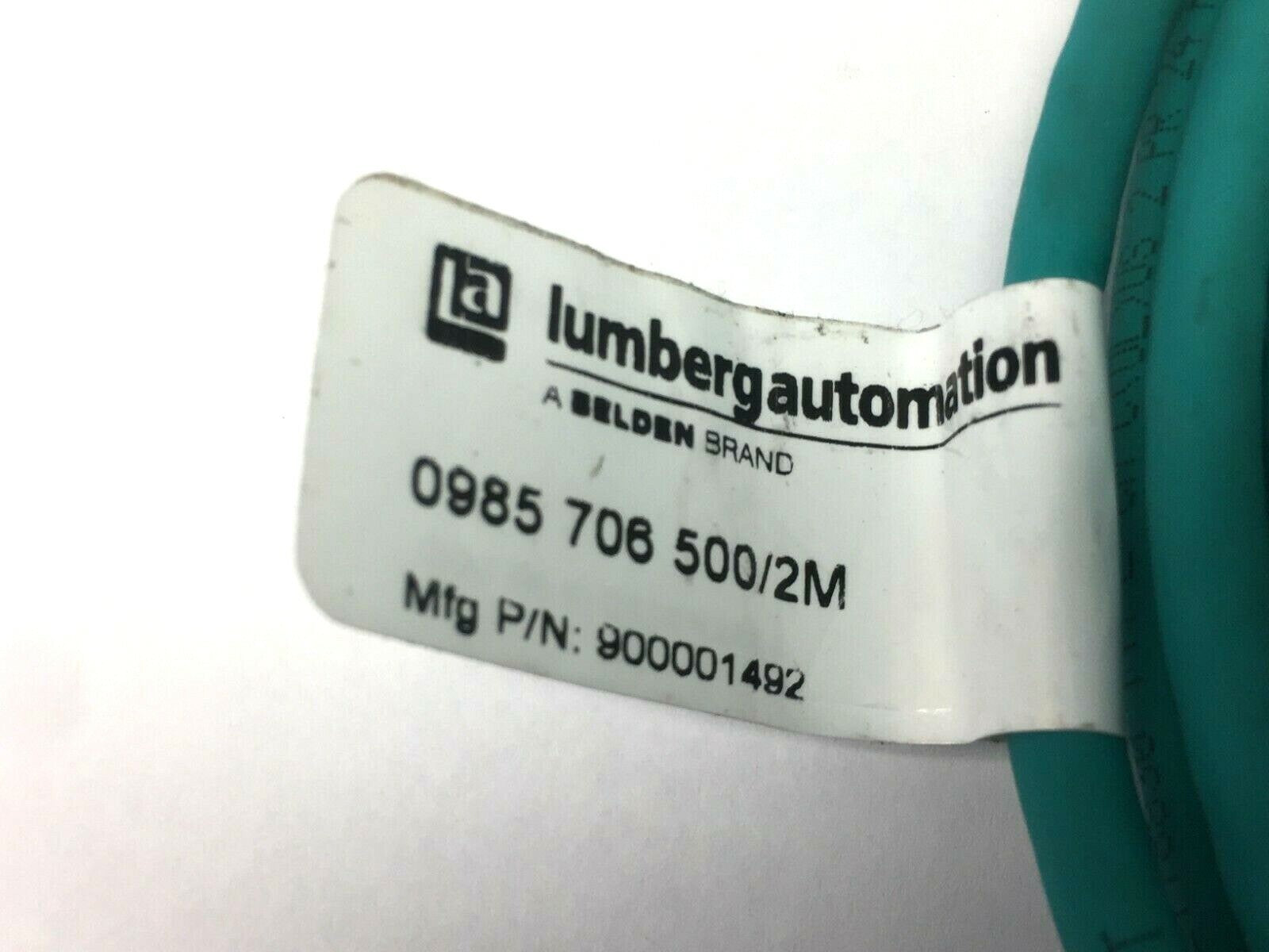 Lumberg Automation 0985 706 500/2M EthernNet/IP Double Ended Cordset 900001492 - Maverick Industrial Sales